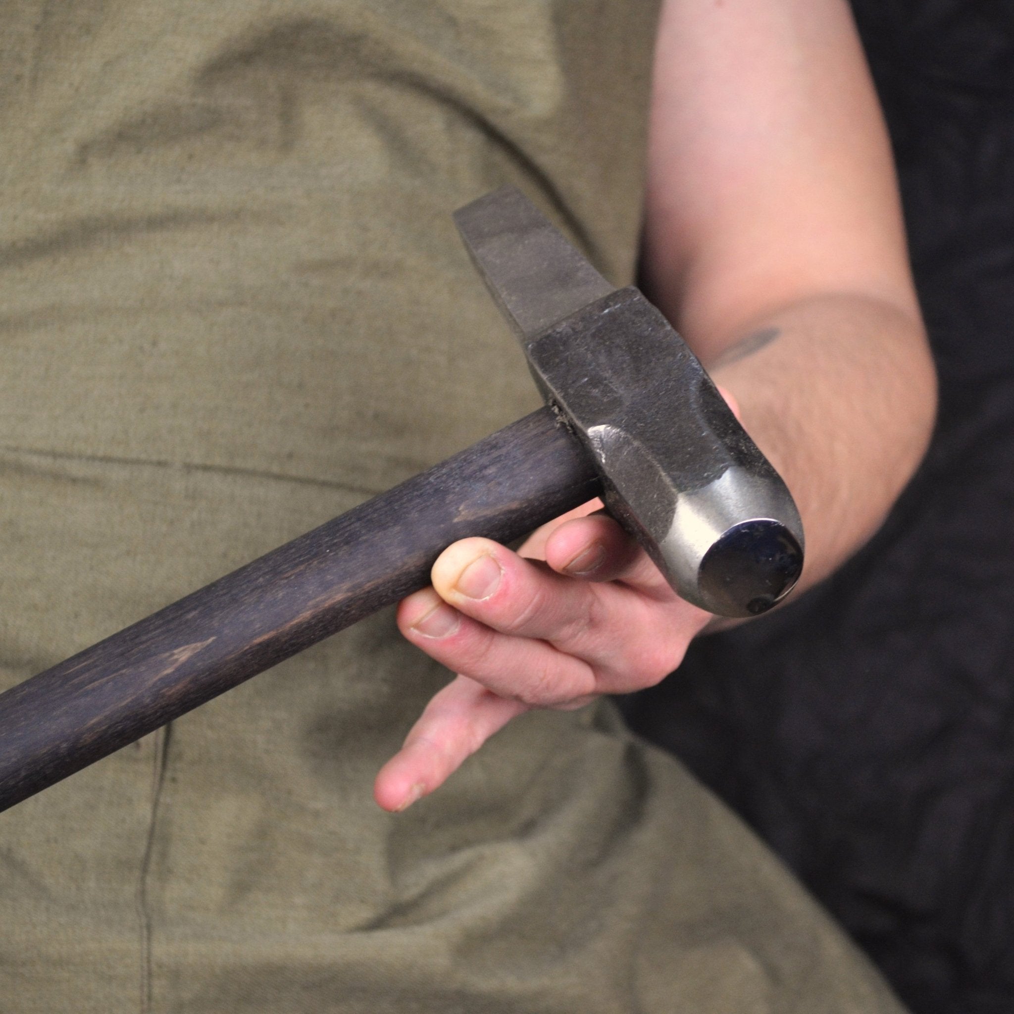 Blacksmiths Hot Punch Hand-Forged Hammer - StrictBlacksmith