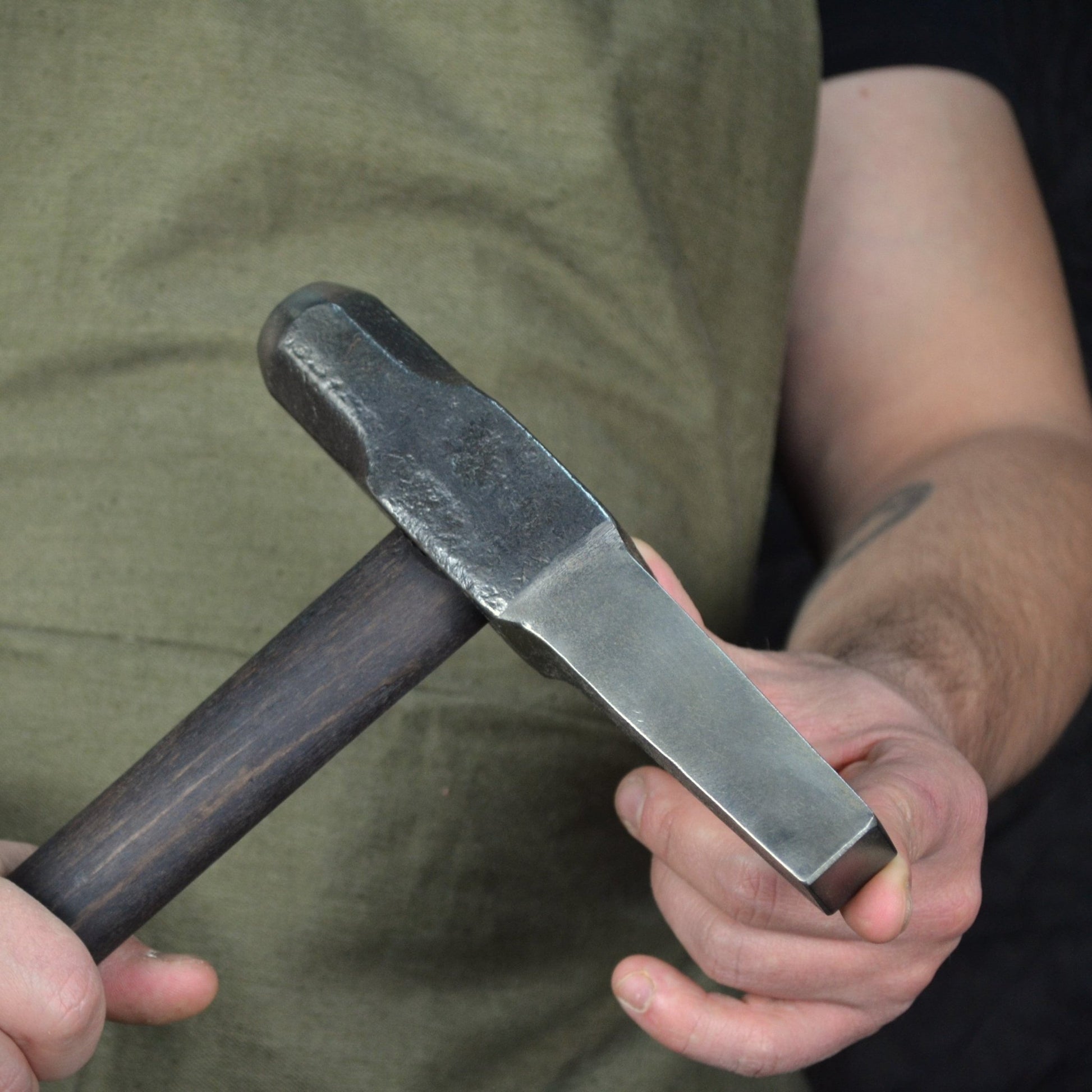 Blacksmiths Hot Punch Hand-Forged Hammer - StrictBlacksmith