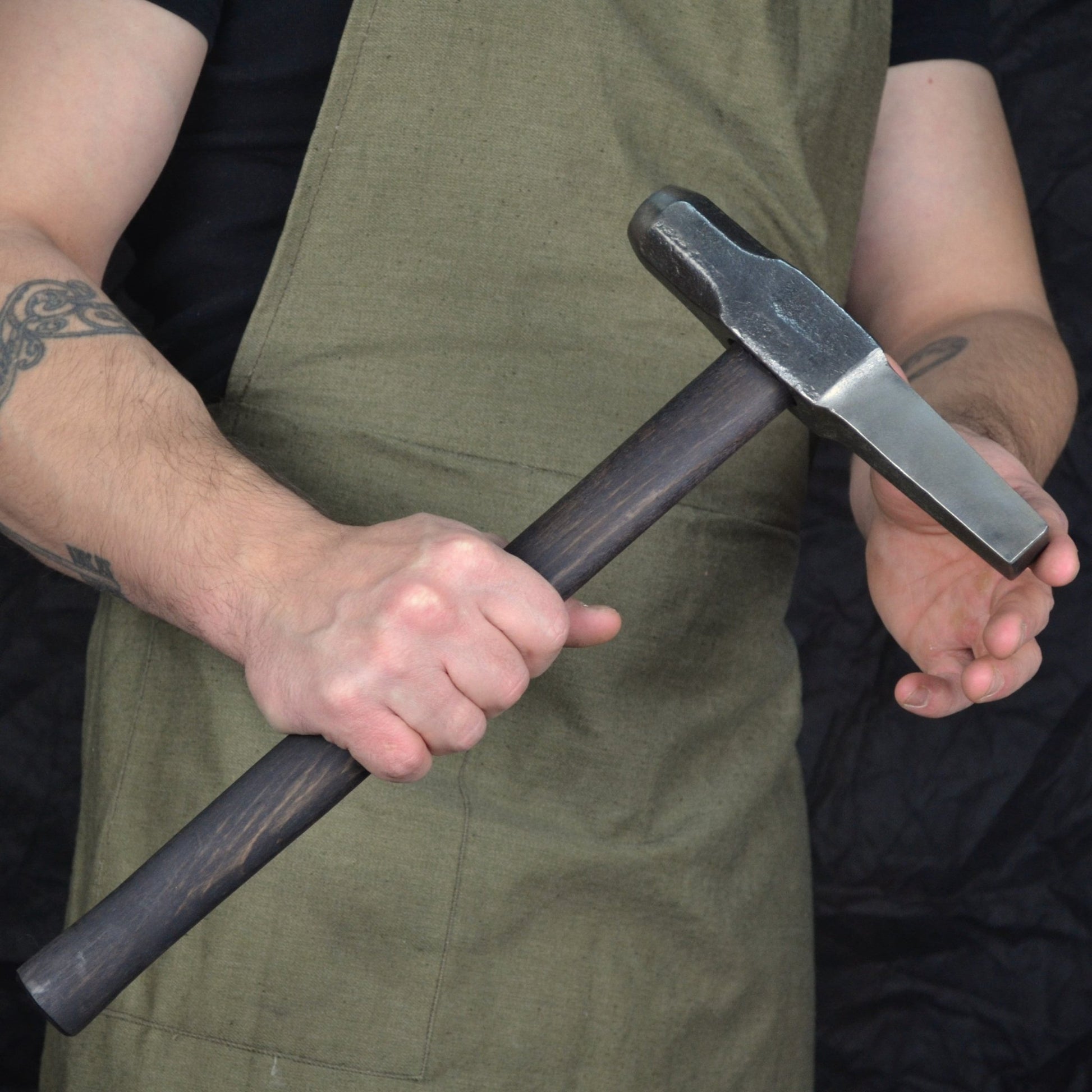 Blacksmiths Hot Punch Hand-Forged Hammer - StrictBlacksmith