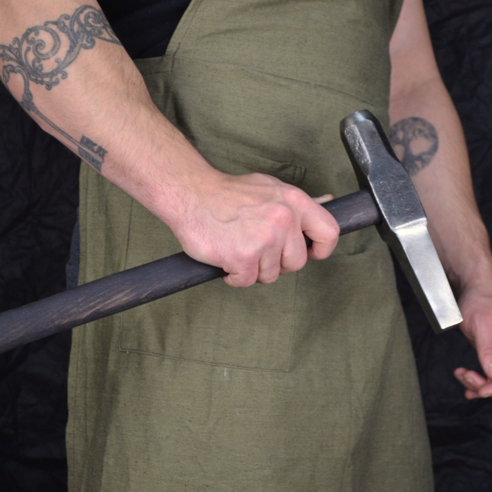 Blacksmiths Hot Punch Hand-Forged Hammer - StrictBlacksmith