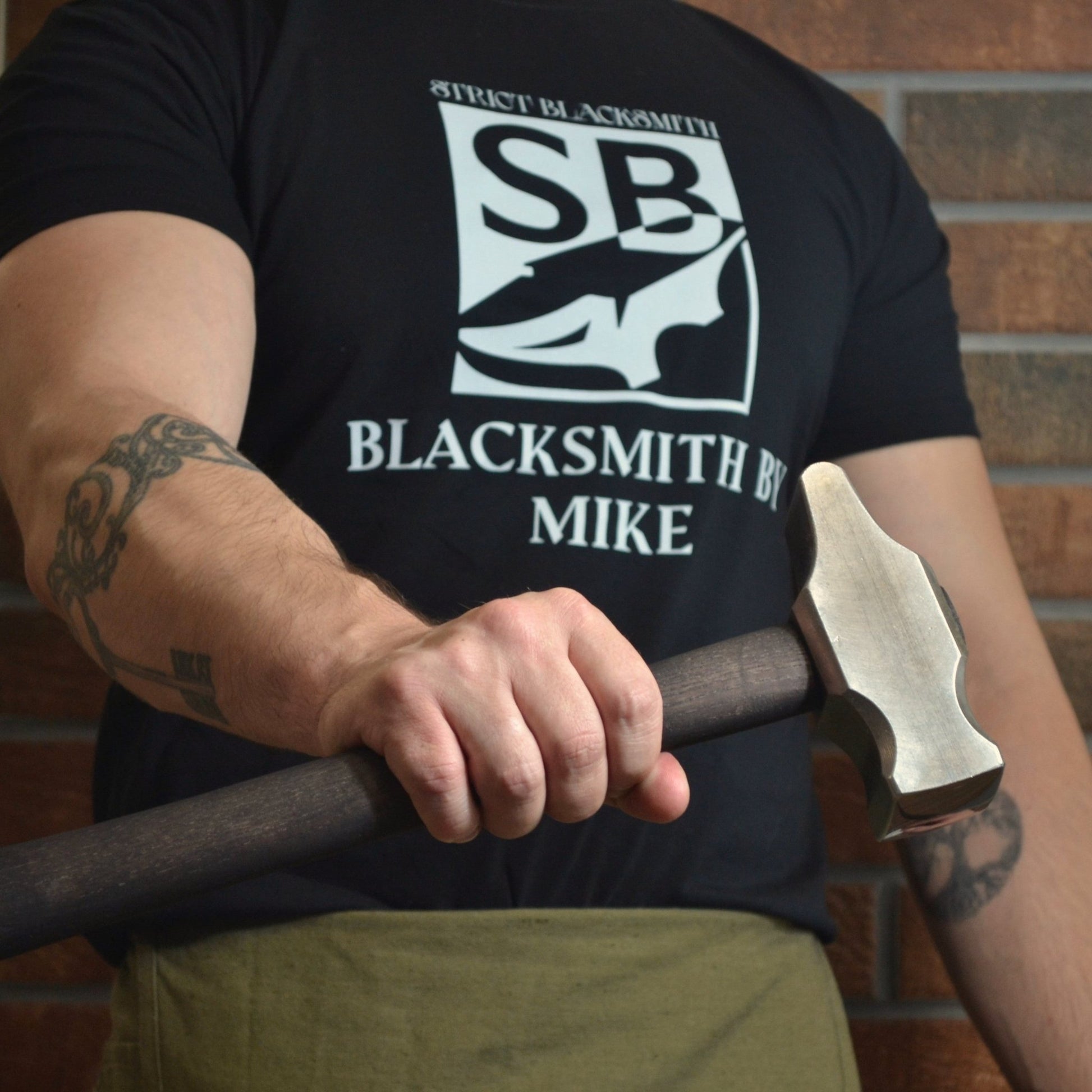 Cross Peen Hammer for Blacksmithing - Customizable with Ashwood Handle - StrictBlacksmith
