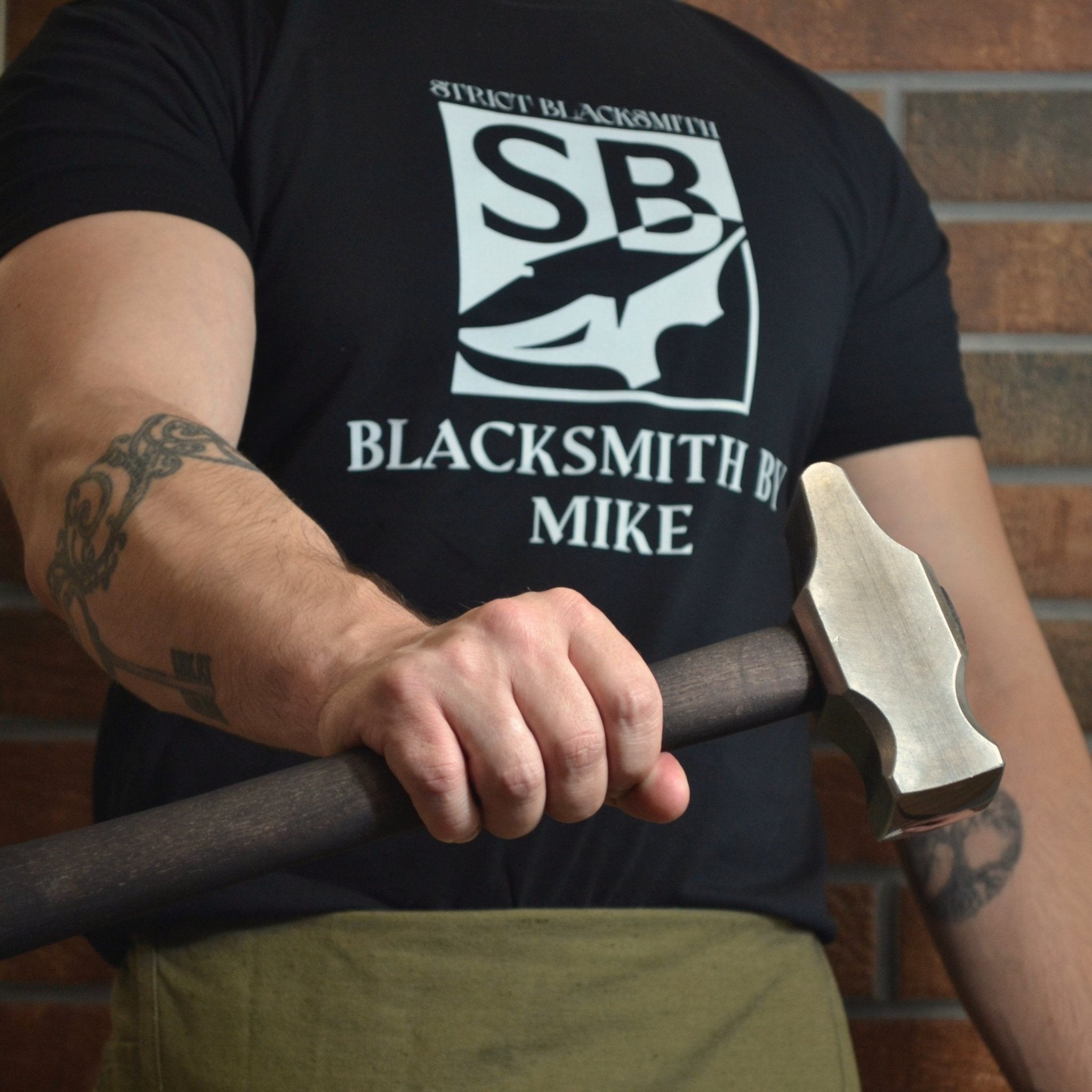Cross Peen Hammer for Blacksmithing - Customizable with Ashwood Handle - StrictBlacksmith