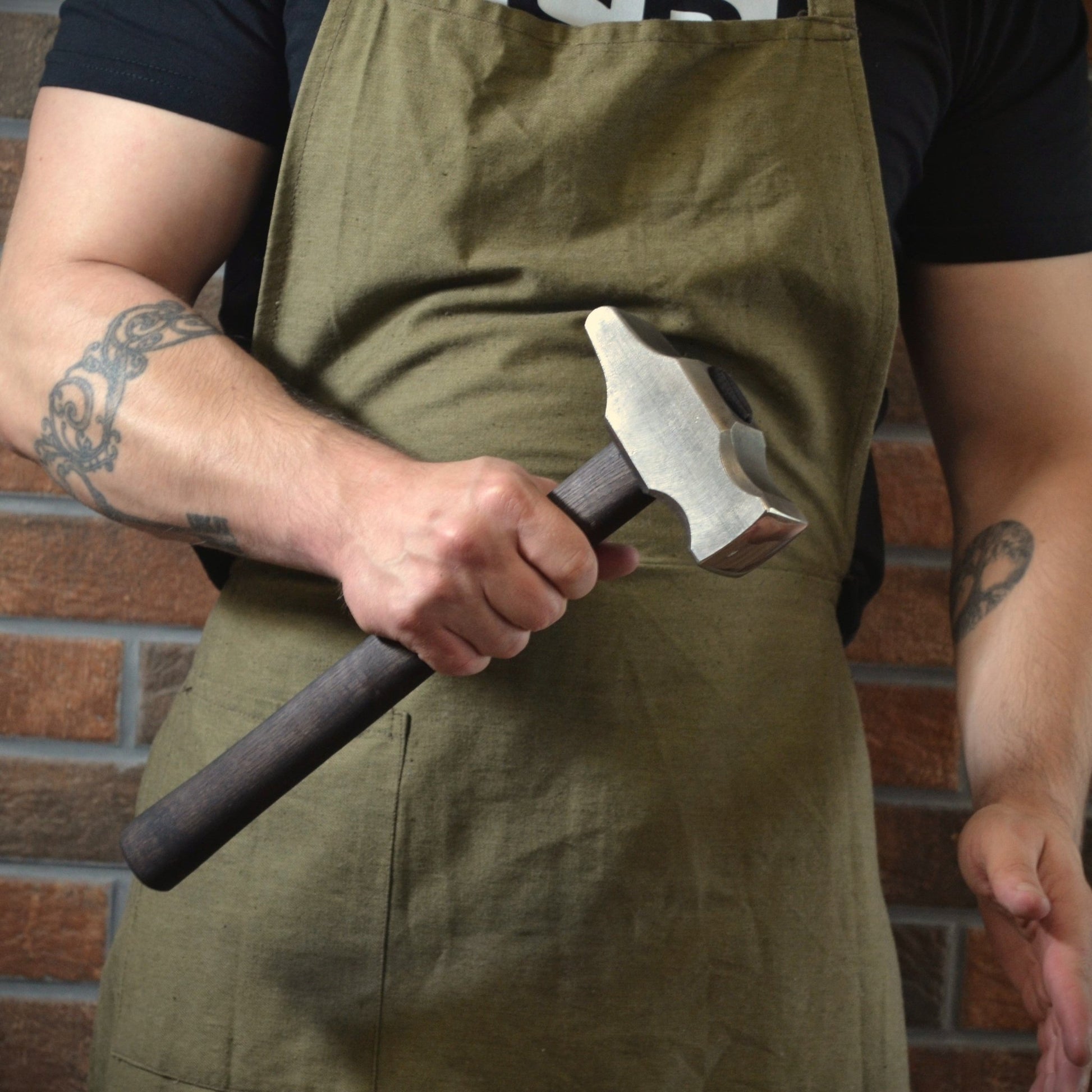 Cross Peen Hammer for Blacksmithing - Customizable with Ashwood Handle - StrictBlacksmith