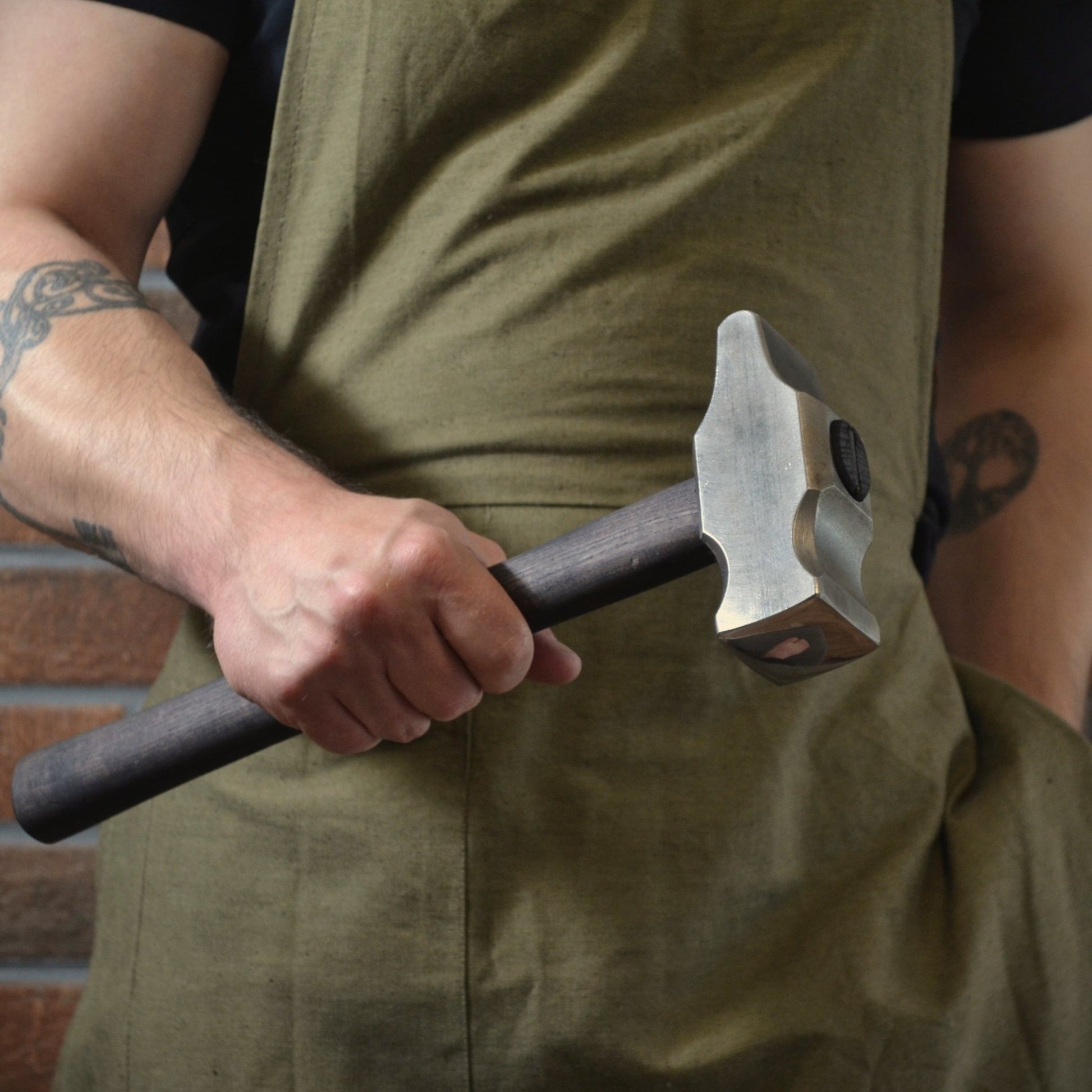 Cross Peen Hammer for Blacksmithing - Customizable with Ashwood Handle - StrictBlacksmith