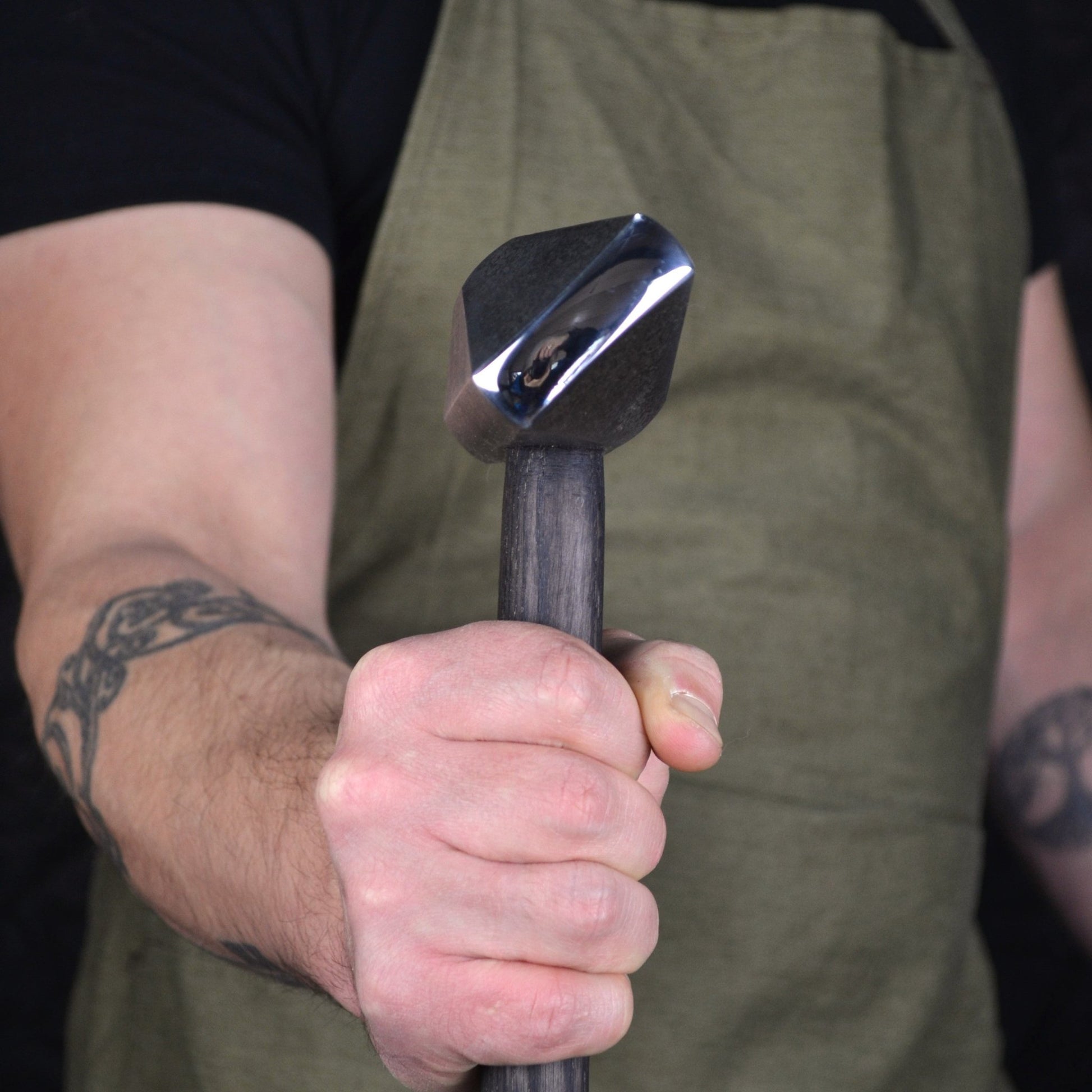 Double Diagonal Peen Forging Hammer, Hand-Forged Blacksmith Tool - StrictBlacksmith