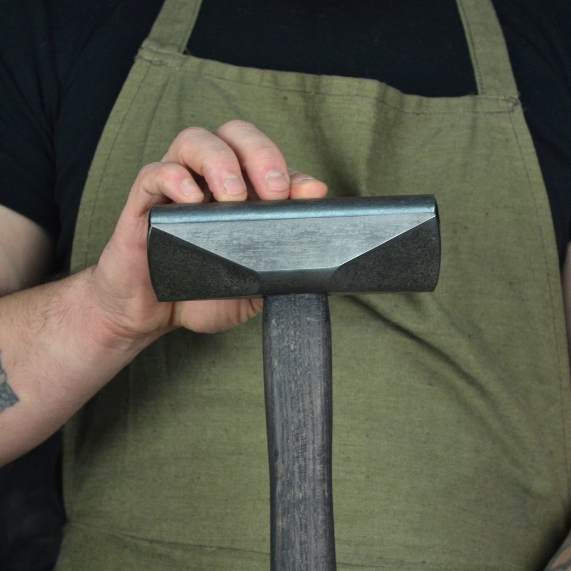 Double Diagonal Peen Forging Hammer, Hand-Forged Blacksmith Tool - StrictBlacksmith