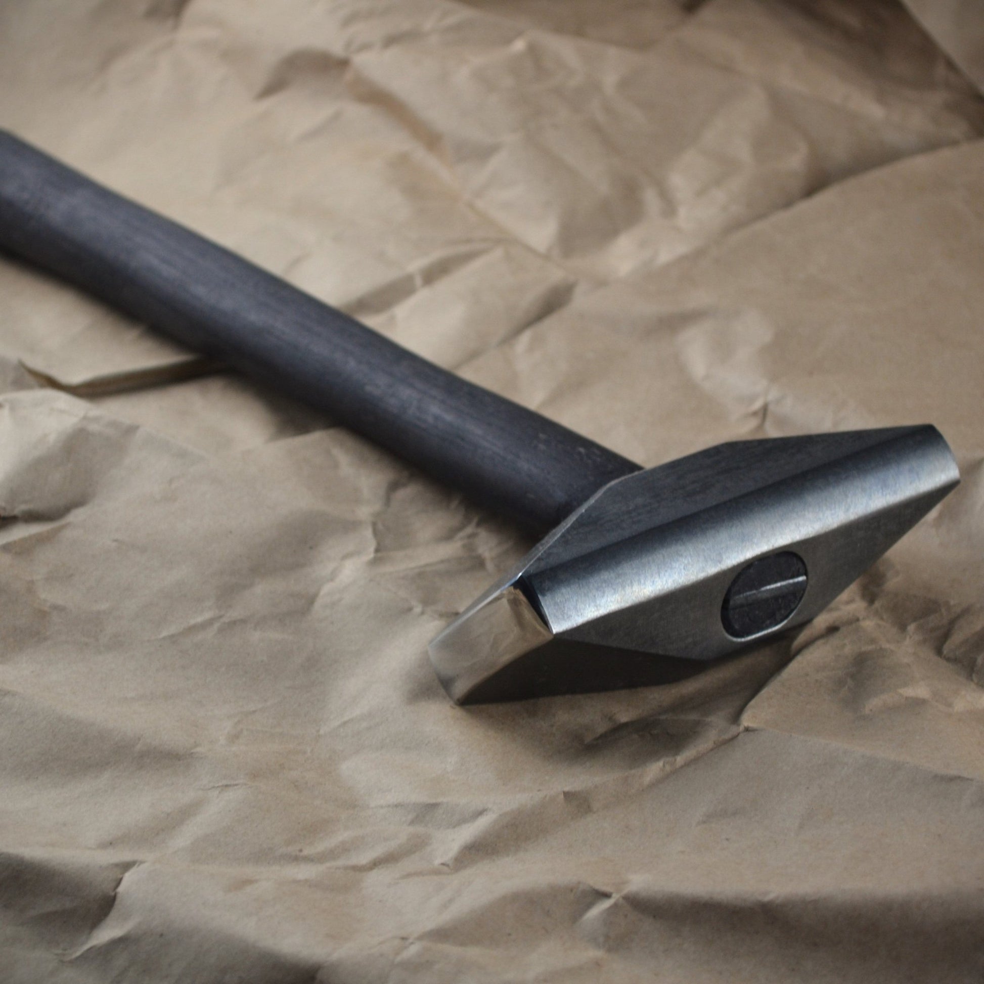 Double Diagonal Peen Forging Hammer, Hand-Forged Blacksmith Tool - StrictBlacksmith