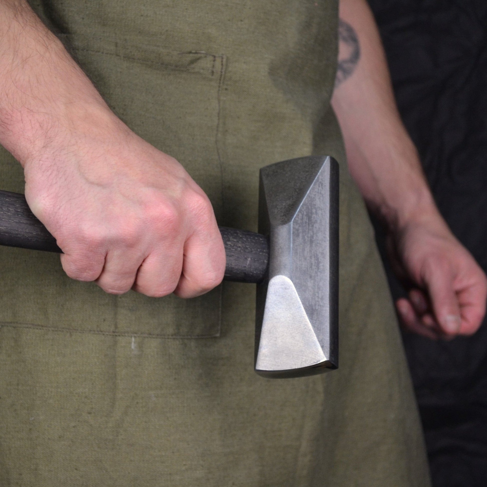 Double Diagonal Peen Forging Hammer, Hand-Forged Blacksmith Tool - StrictBlacksmith