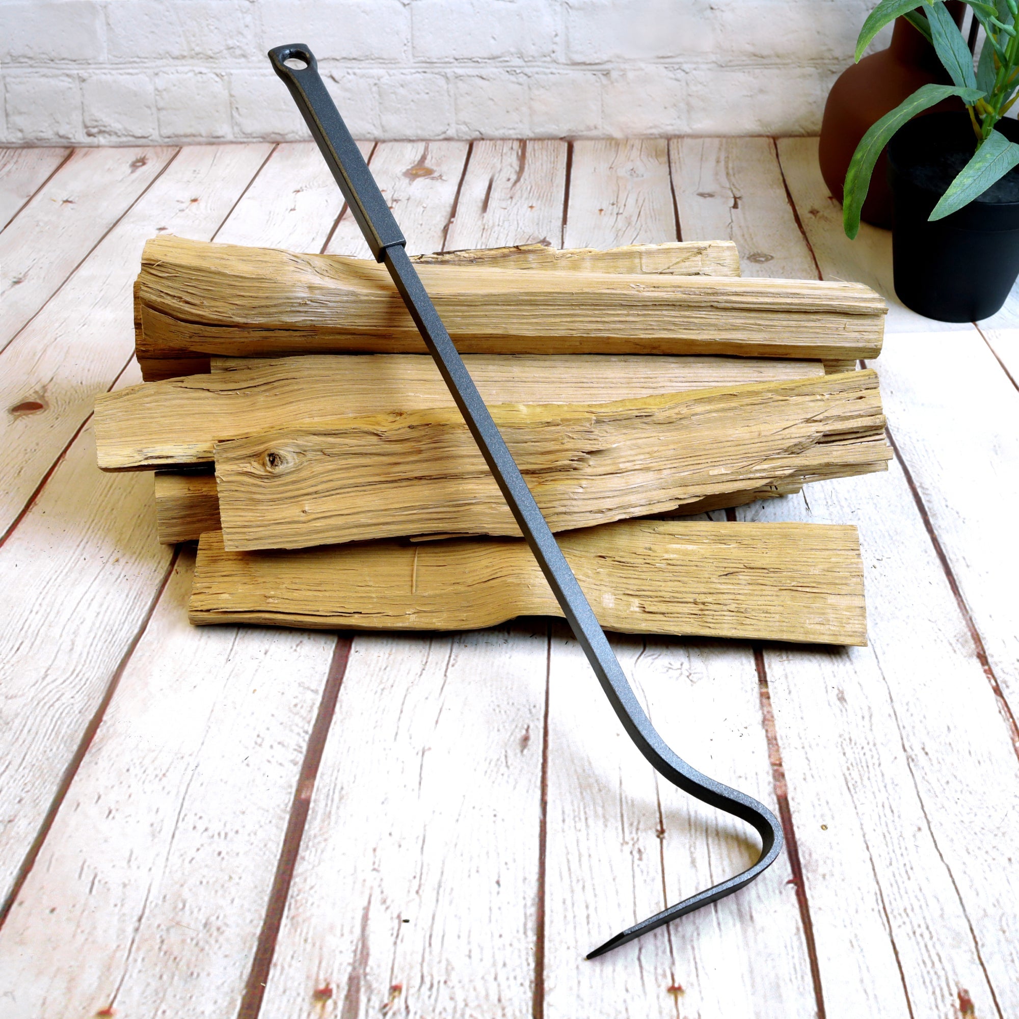 Fireplace Tool Set – Hand Forged Fireplace Accessories - StrictBlacksmith