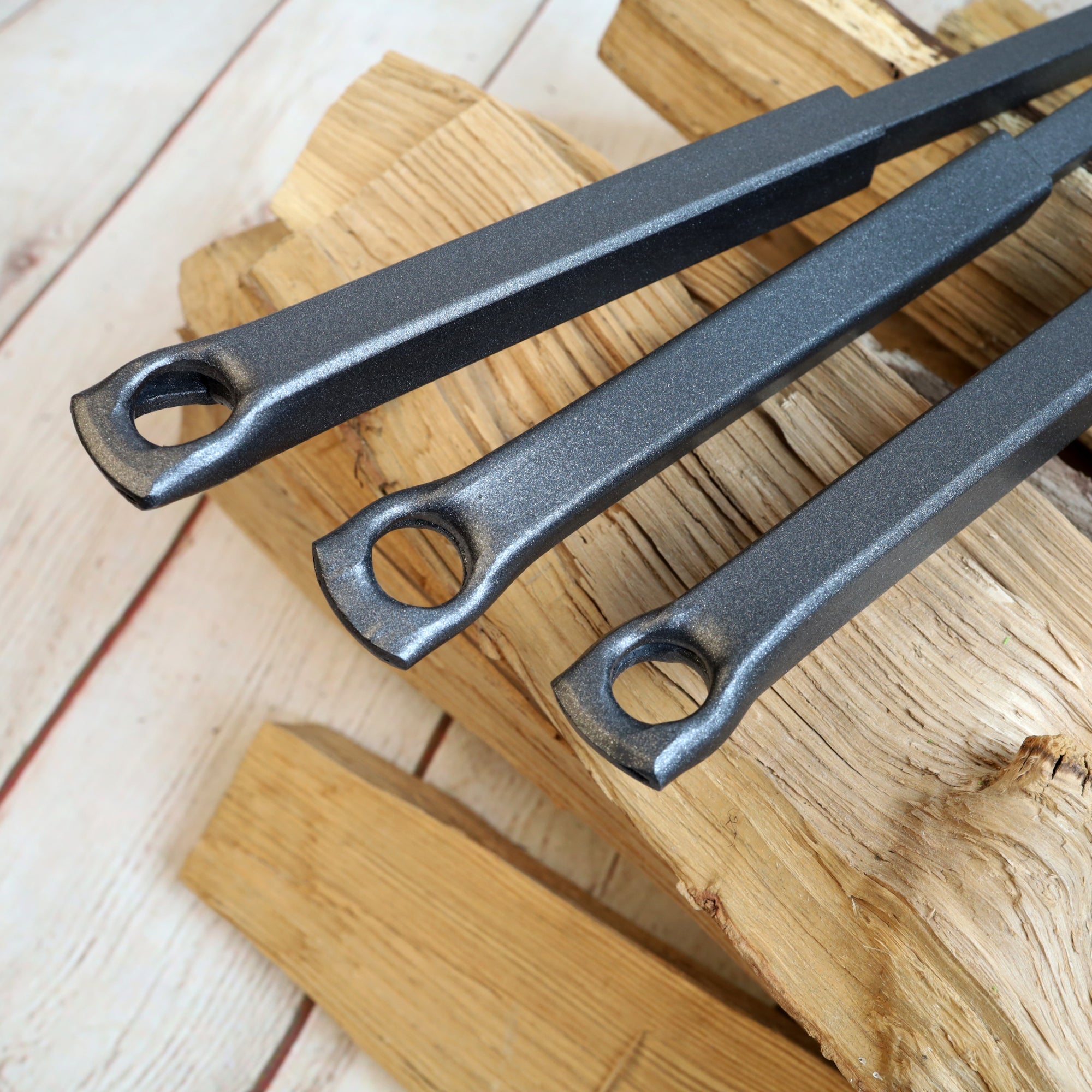 Fireplace Tool Set – Hand Forged Fireplace Accessories - StrictBlacksmith