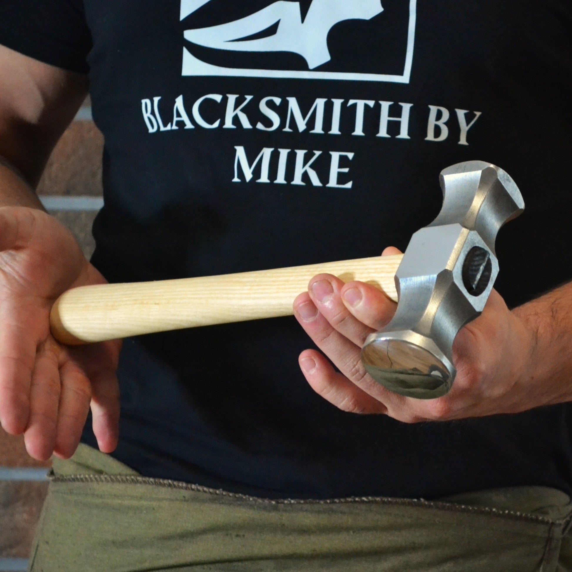 Forged Rounding Hammer for Blacksmith – AISI 1045 Steel - StrictBlacksmith