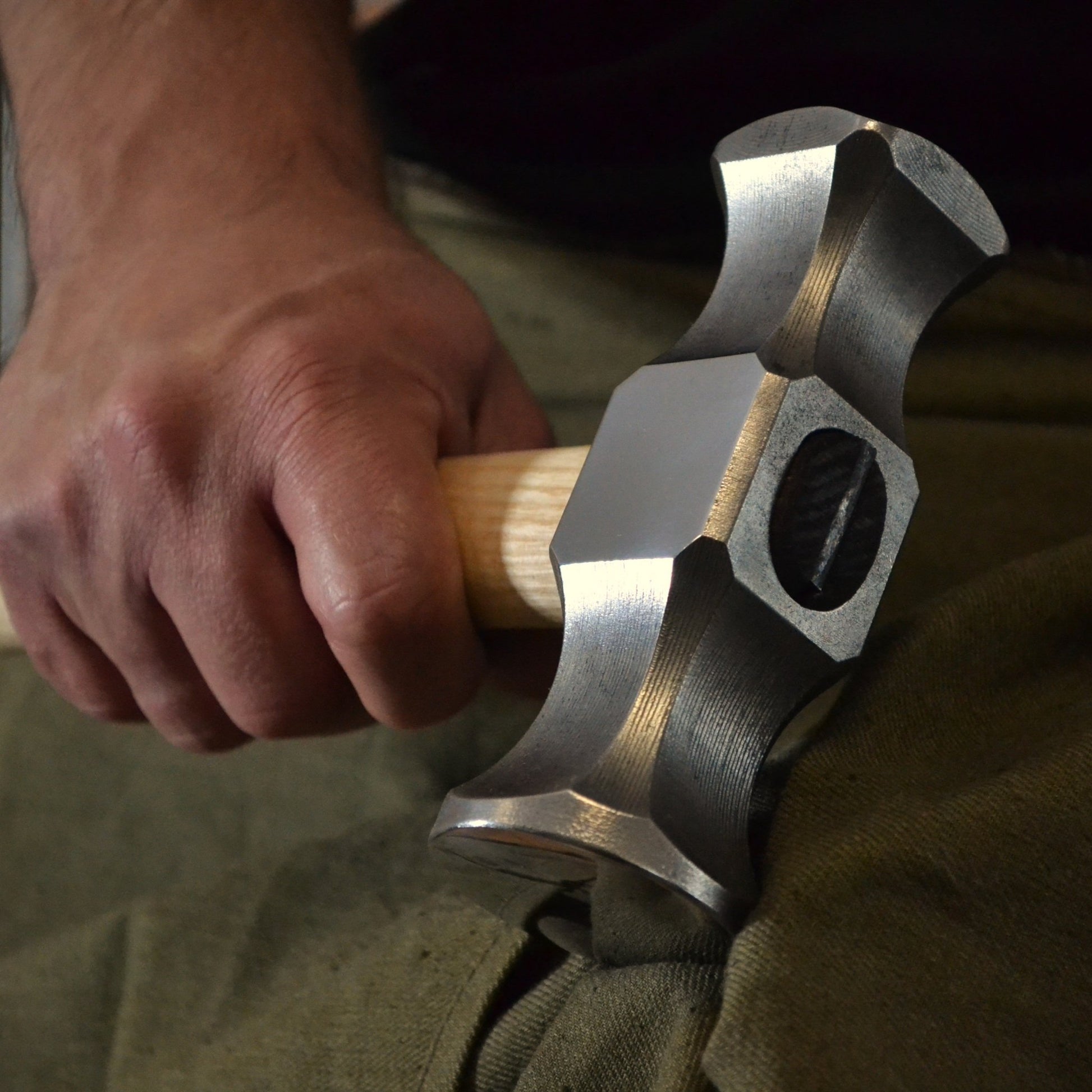 Forged Rounding Hammer for Blacksmith – AISI 1045 Steel - StrictBlacksmith