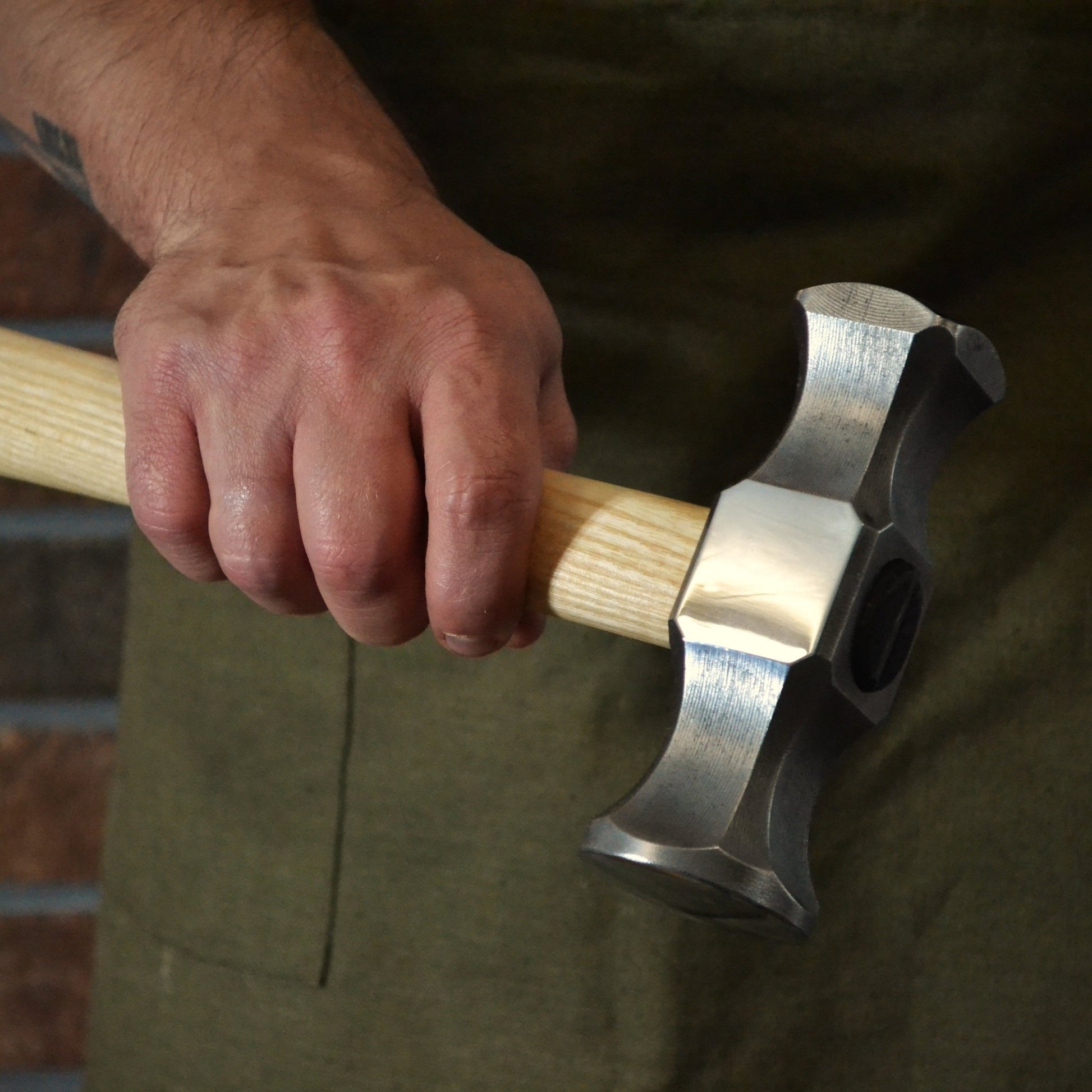 Forged Rounding Hammer for Blacksmith – AISI 1045 Steel - StrictBlacksmith