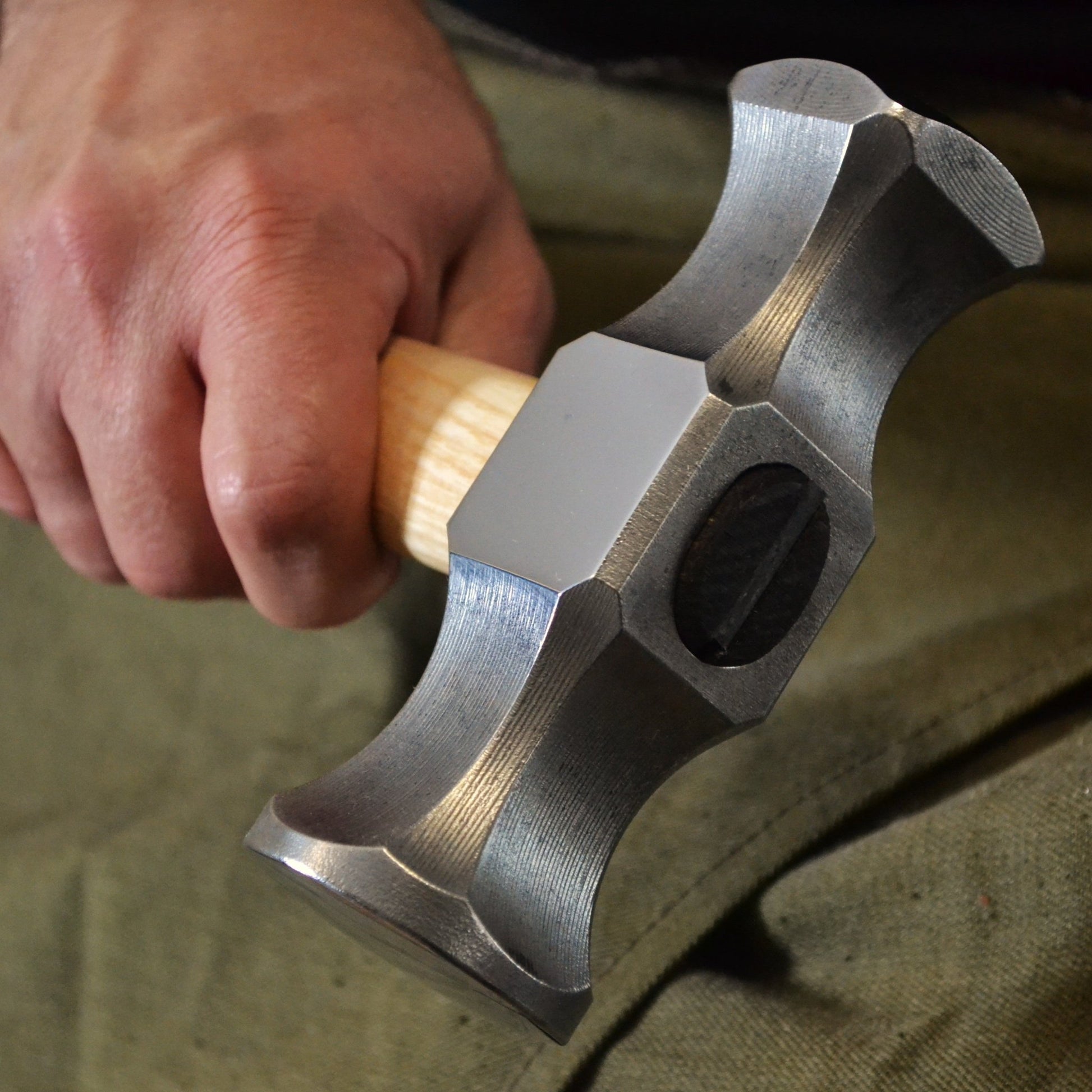 Forged Rounding Hammer for Blacksmith – AISI 1045 Steel - StrictBlacksmith
