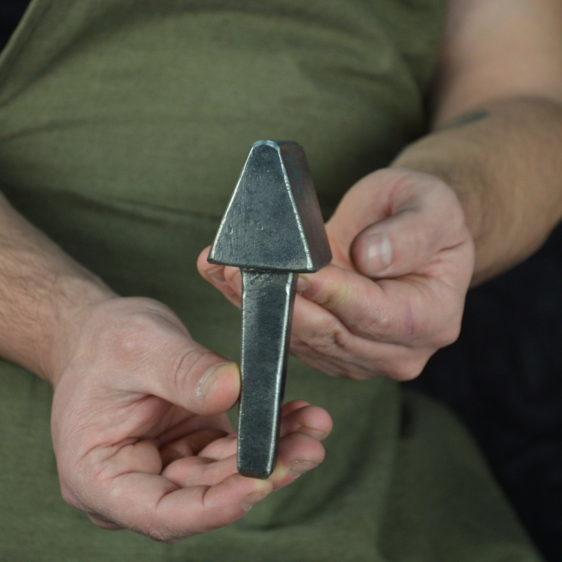 Hand Forged Blacksmithing Bottom Fuller - Professional Blacksmith Anvil Tool - StrictBlacksmith
