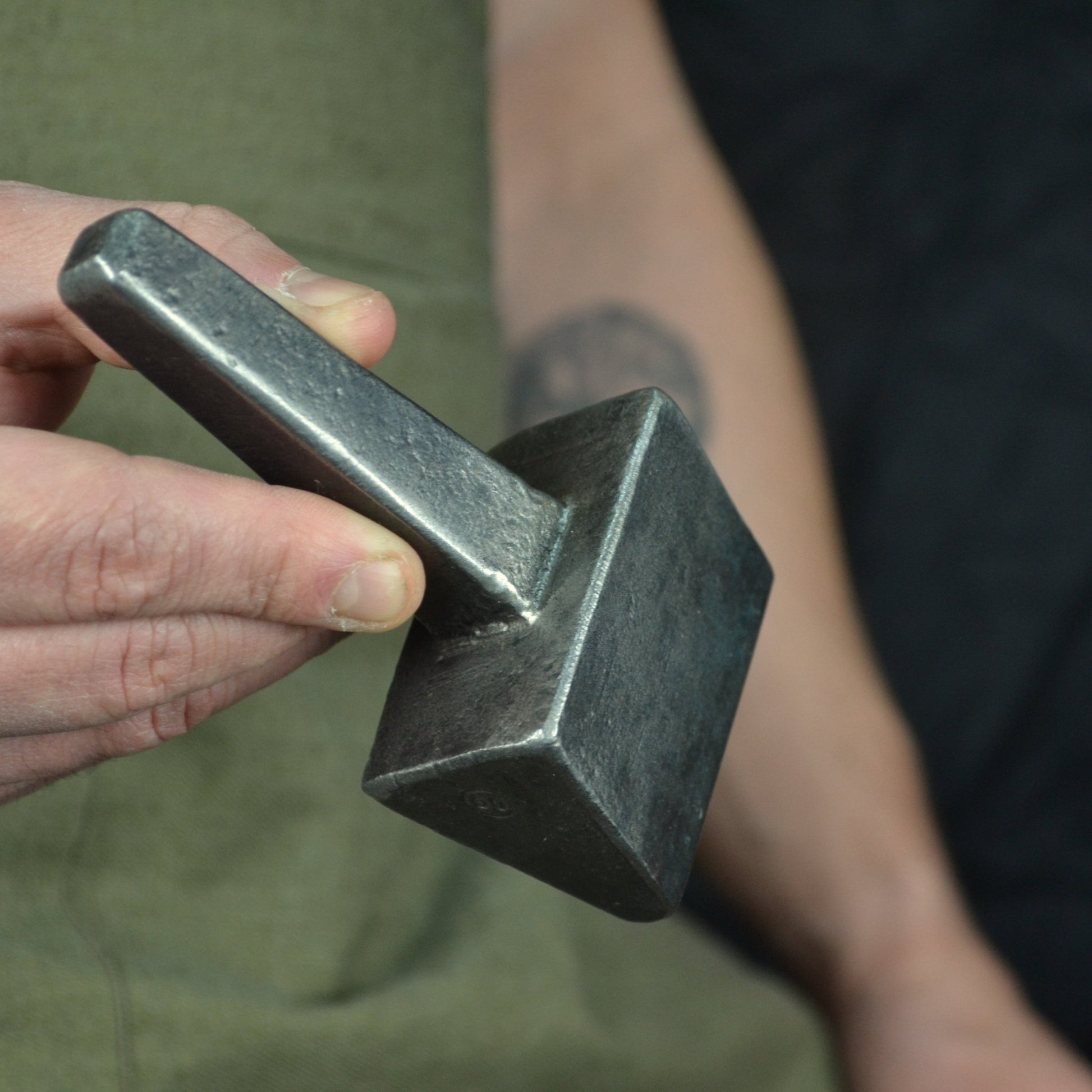 Hand Forged Blacksmithing Bottom Fuller - Professional Blacksmith Anvil Tool - StrictBlacksmith