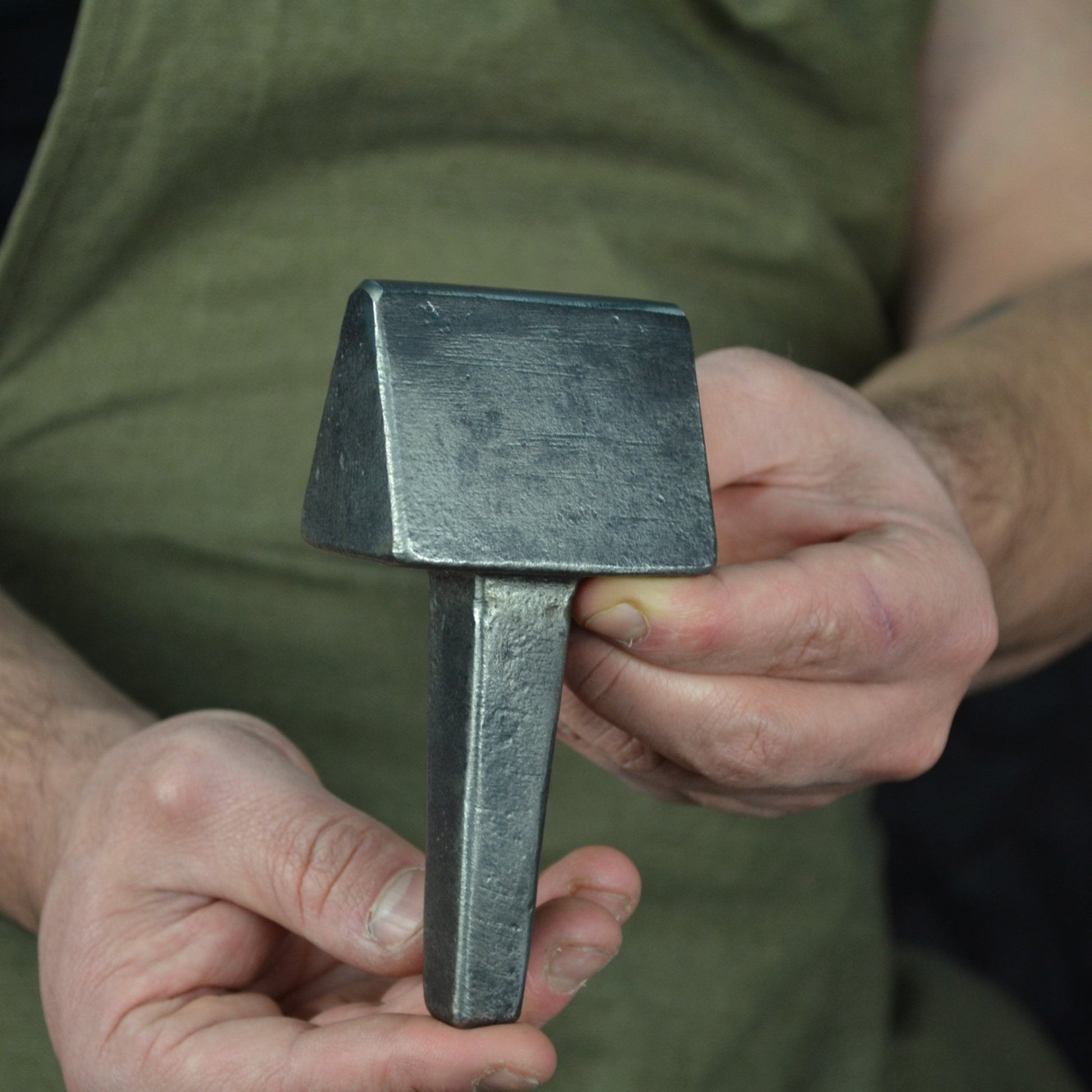 Hand Forged Blacksmithing Bottom Fuller - Professional Blacksmith Anvil Tool - StrictBlacksmith