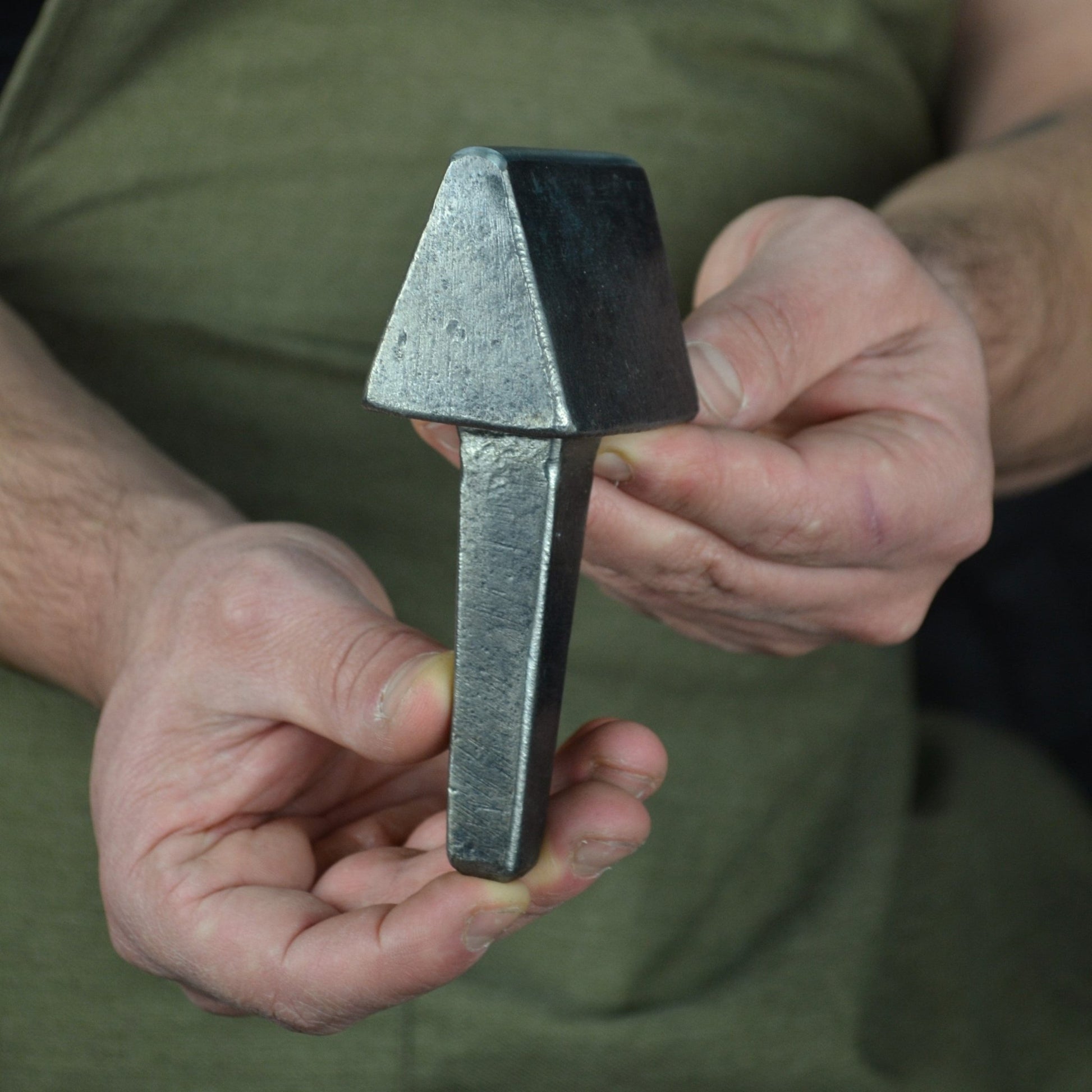 Hand Forged Blacksmithing Bottom Fuller - Professional Blacksmith Anvil Tool - StrictBlacksmith