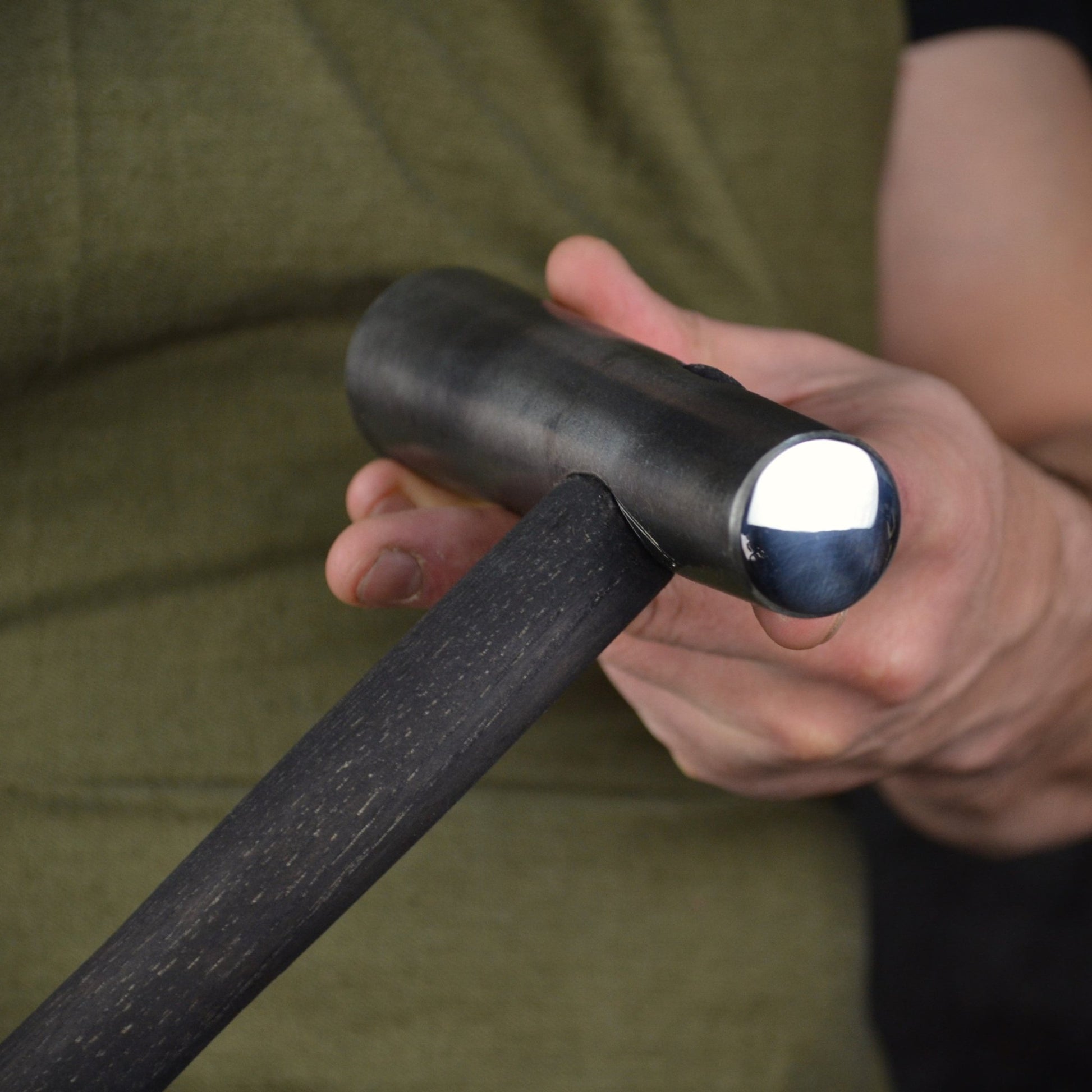 Japanese Blacksmithing Double Headed Round Hammer 2.4 lbs - StrictBlacksmith