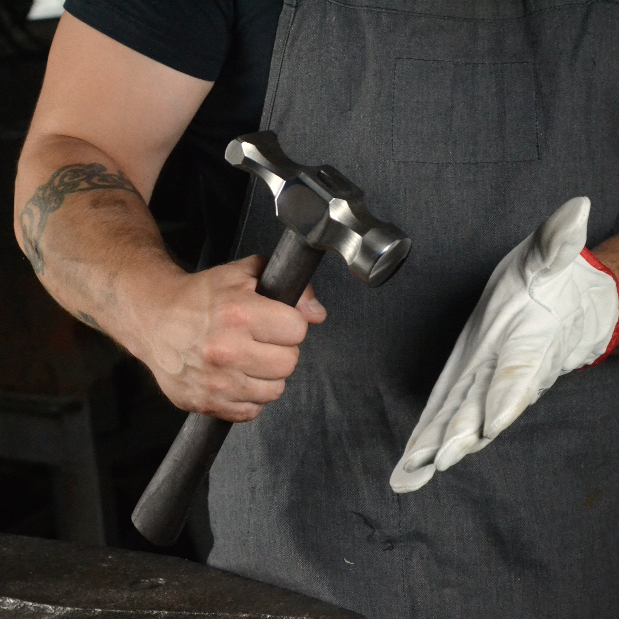 Premium Cross Peen Hammer for Blacksmiths 2 Lbs - StrictBlacksmith