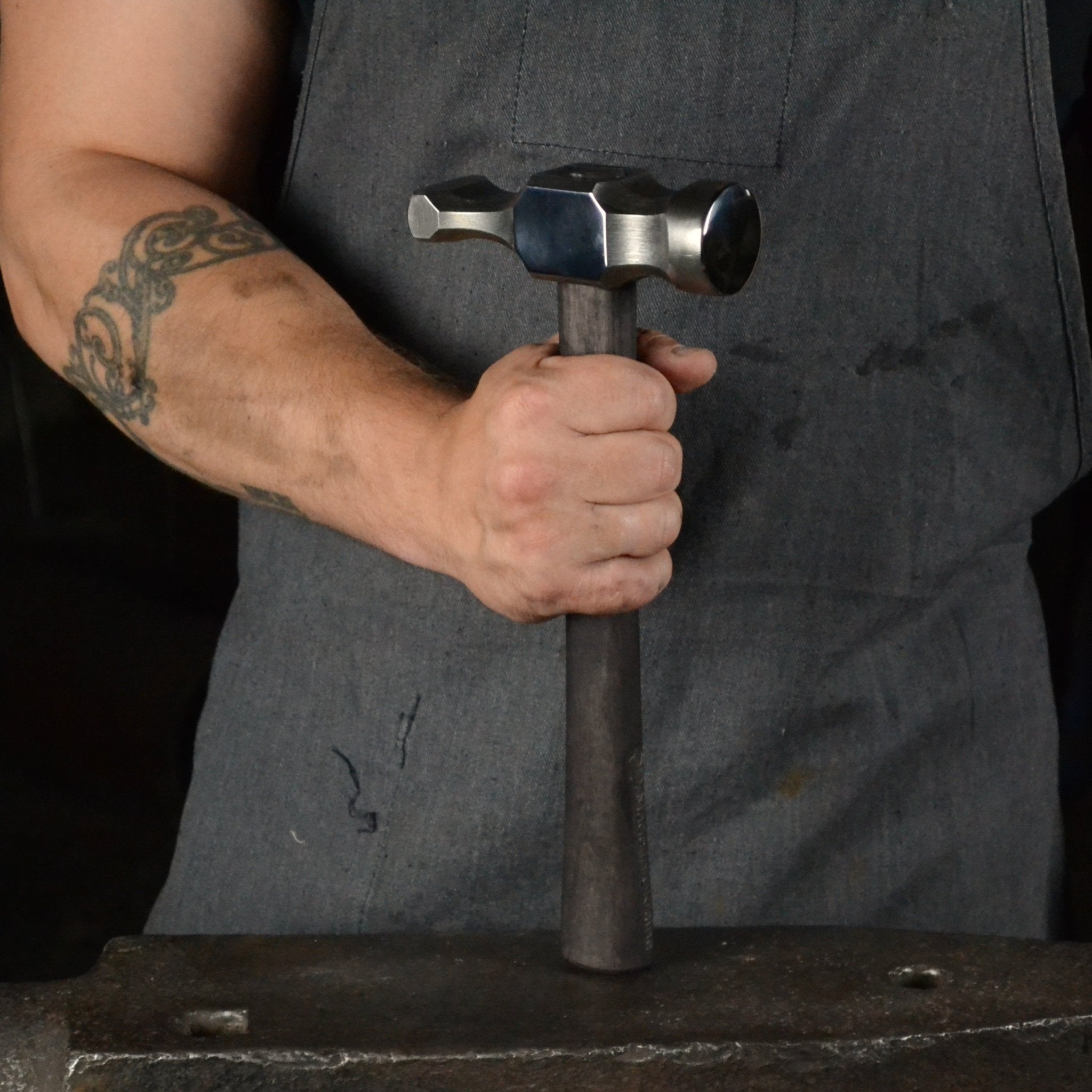 Premium Cross Peen Hammer for Blacksmiths 2 Lbs - StrictBlacksmith
