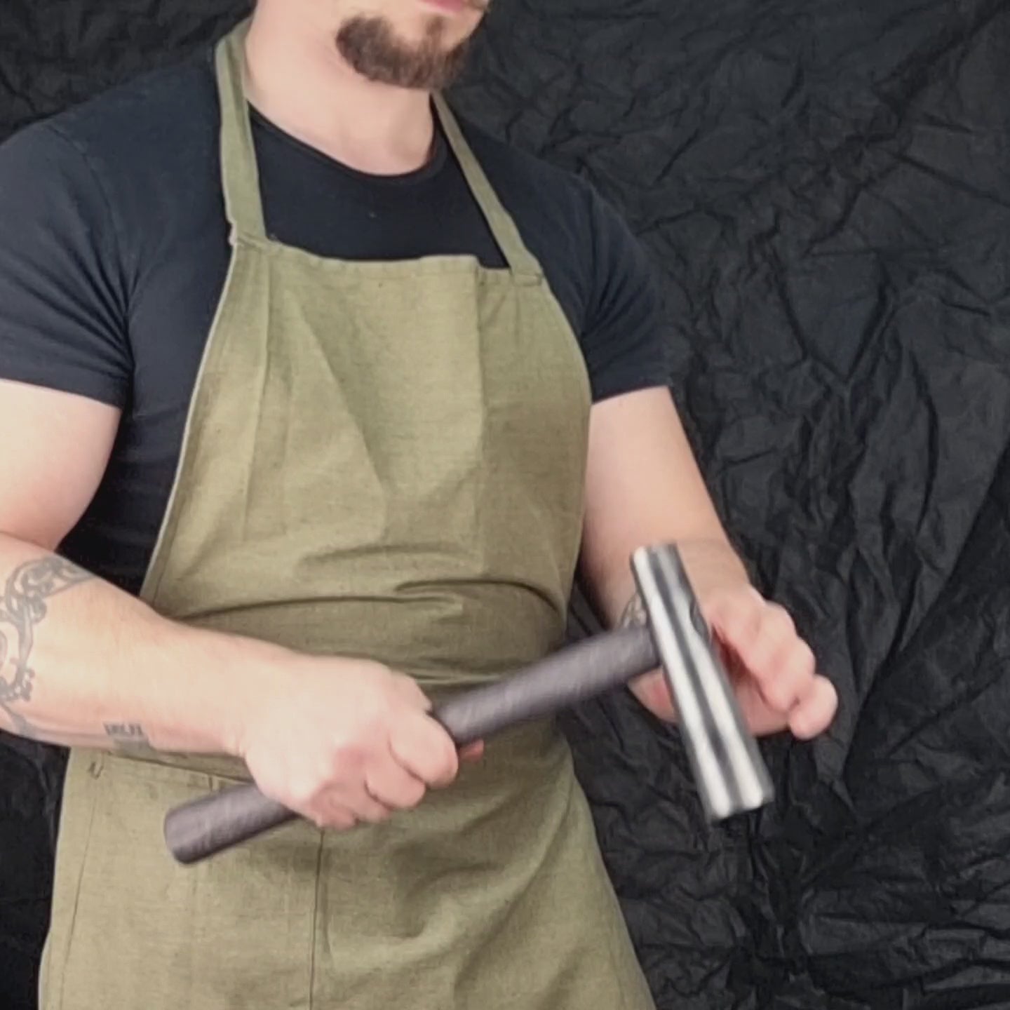 Japanese Blacksmithing Double Headed Round Hammer 2.4 lbs