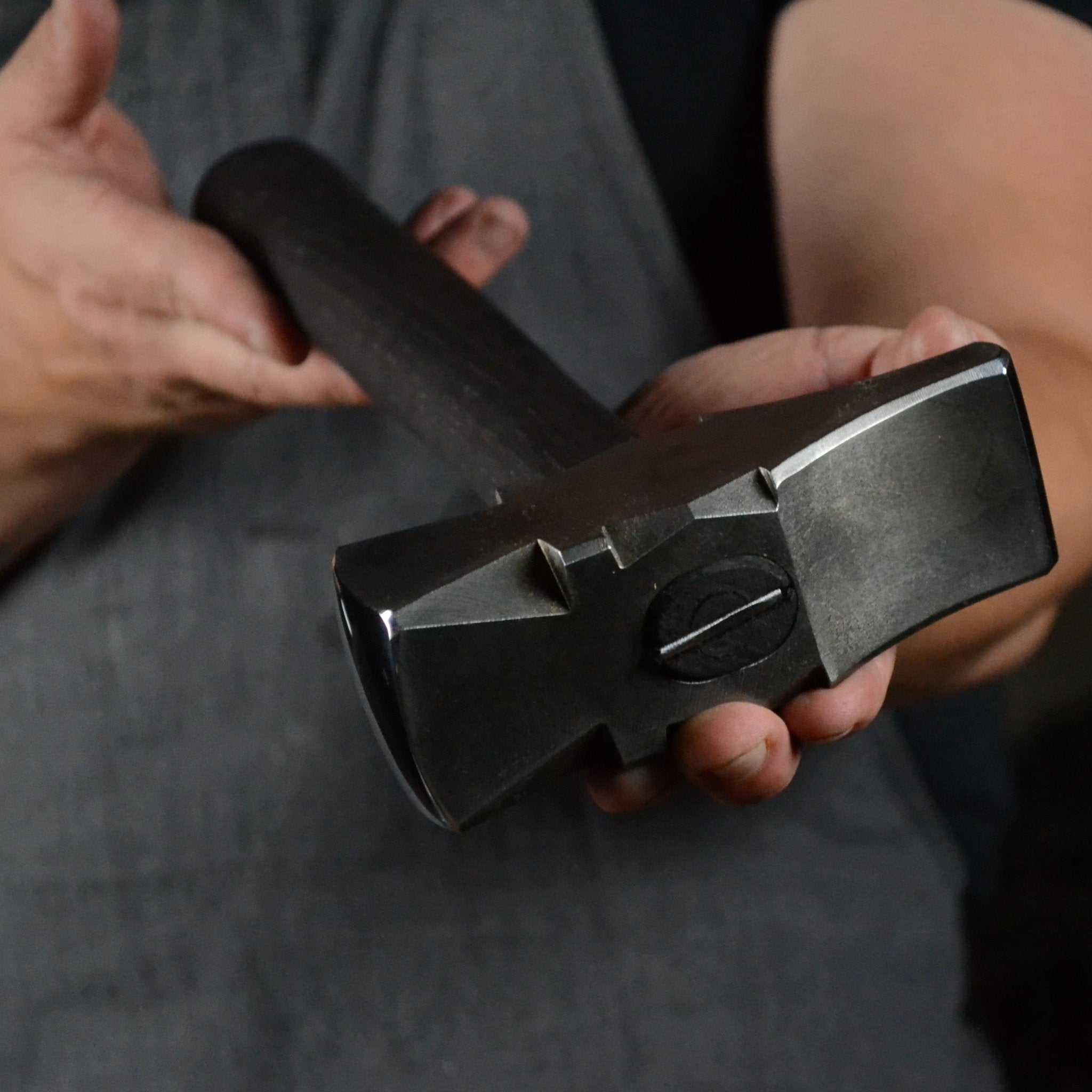 Professional Cross Peen Blacksmith Hammer 2,5 LBS - StrictBlacksmith