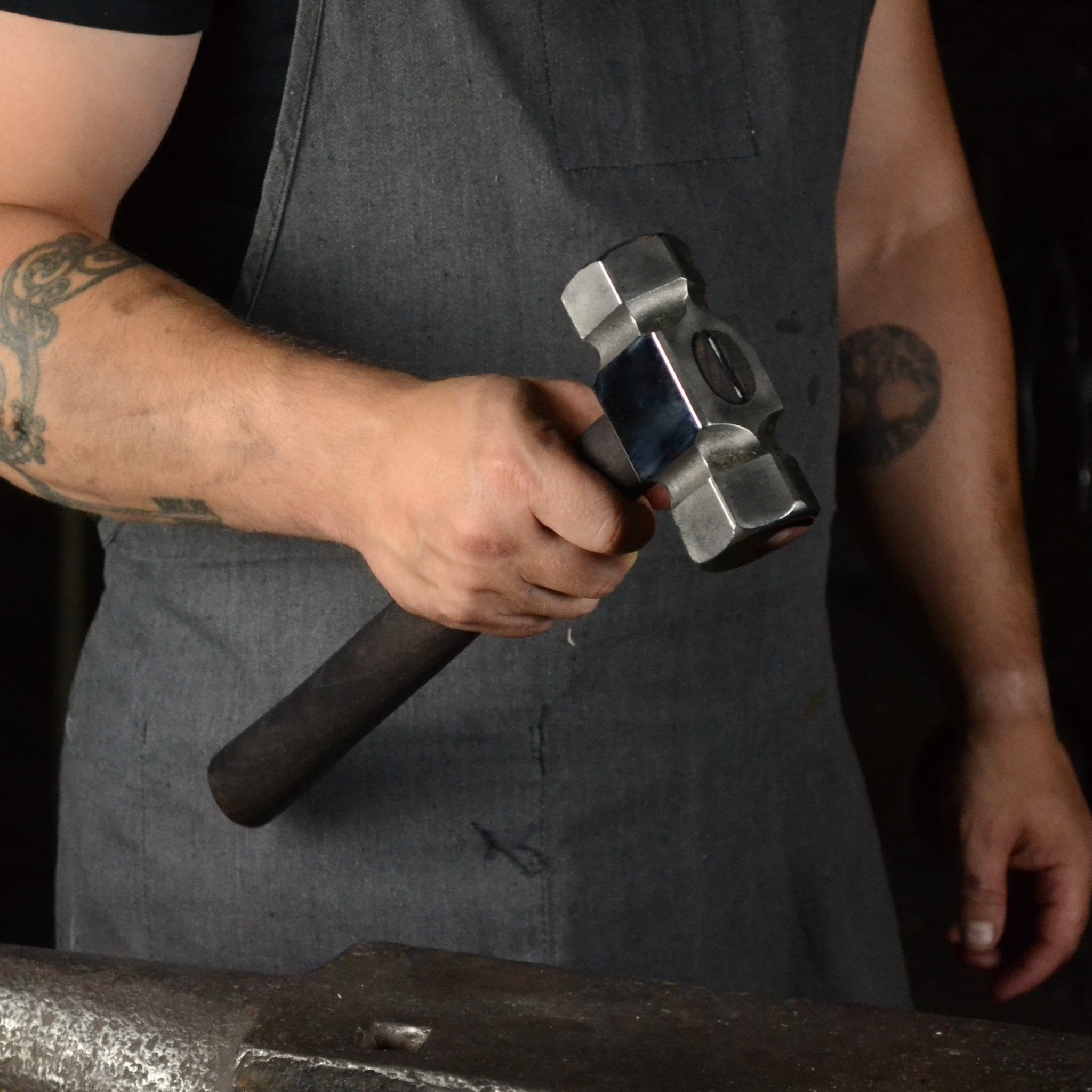 Rounding Forging Blacksmith Hammer 3lb Hardness Rockwell 52–55 (HRC) - StrictBlacksmith