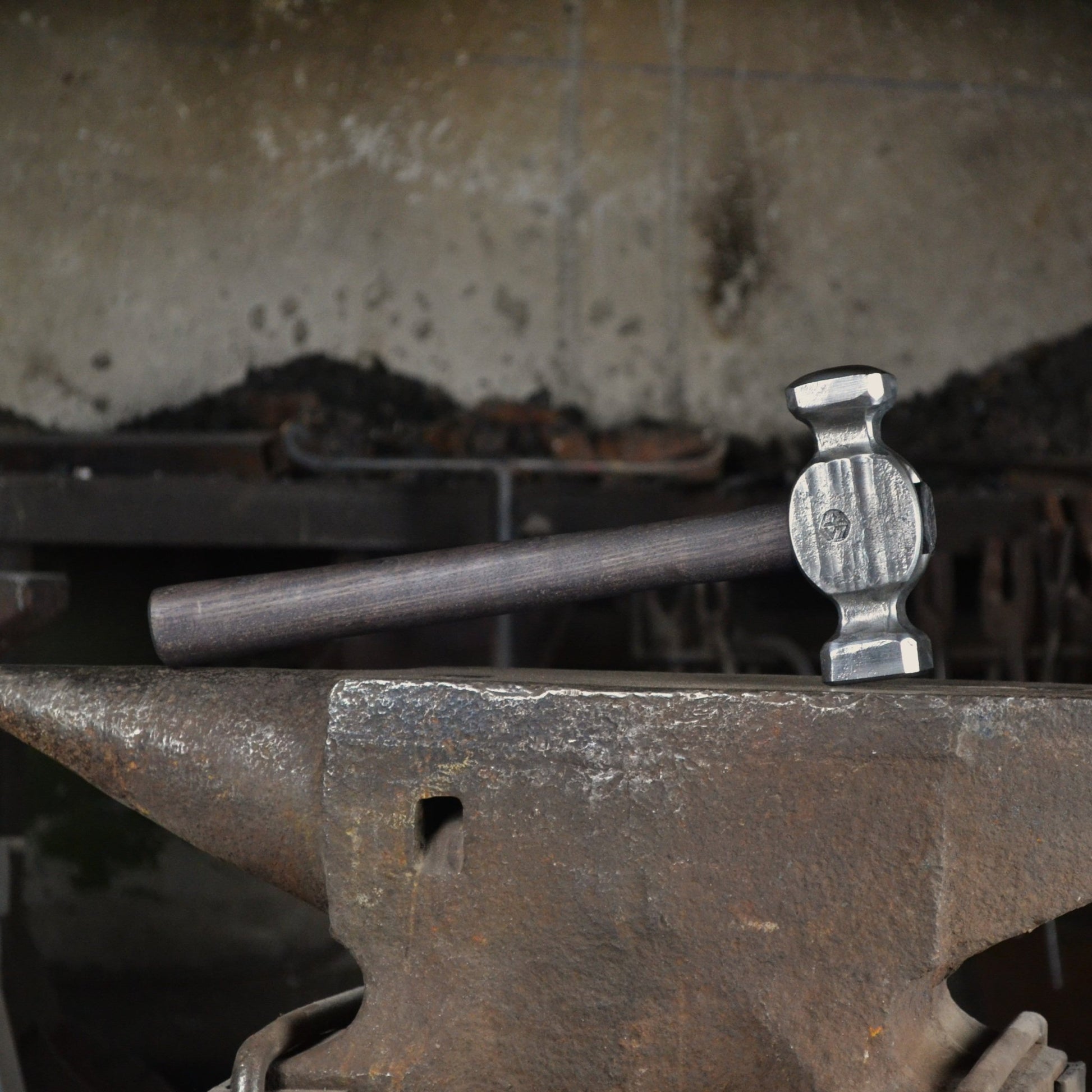 Square Circle Rounding Hammer for Blacksmith Masters 50-52(HRC) AISI 1080 High Carbon Steel - StrictBlacksmith