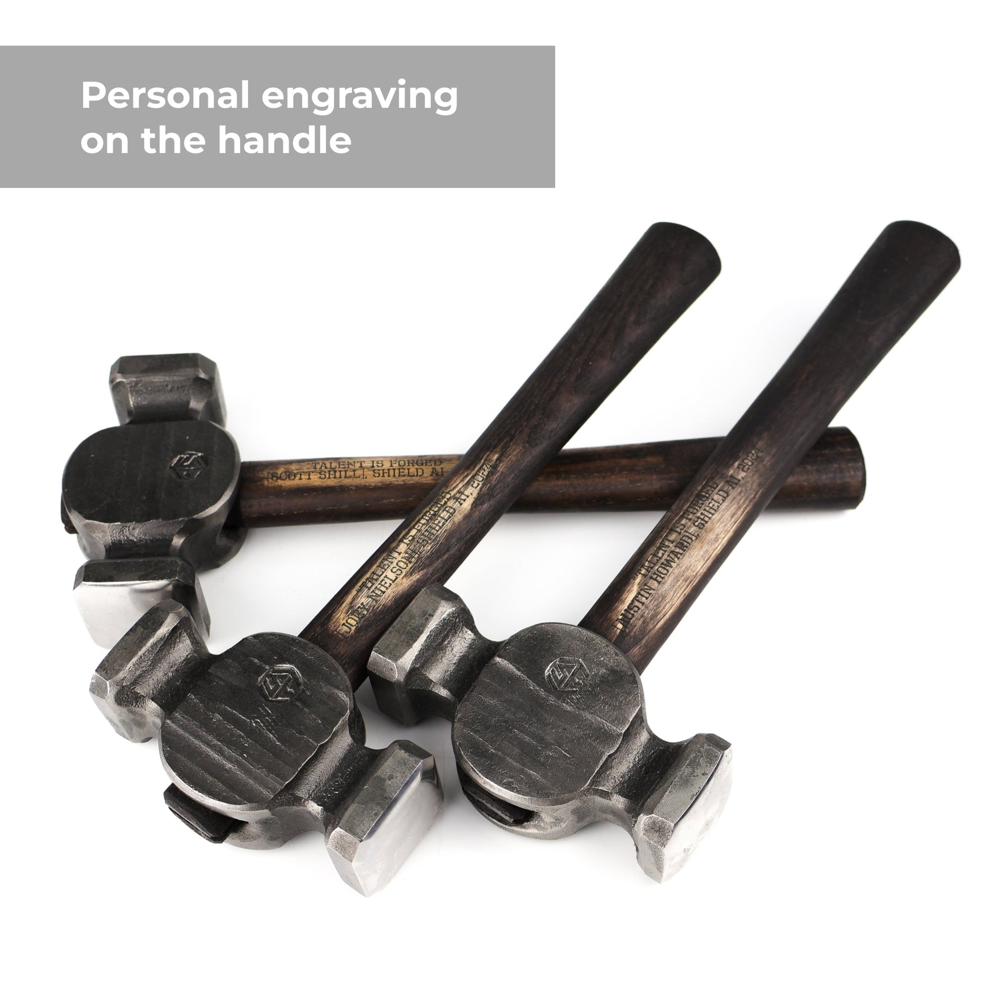 Square Circle Rounding Hammer for Blacksmith Masters 50-52(HRC) AISI 1080 High Carbon Steel - StrictBlacksmith