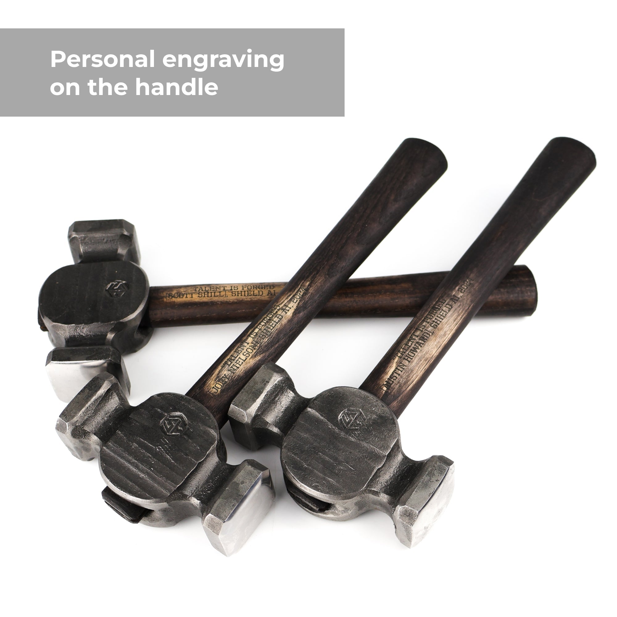 Square Circle Rounding Hammer for Blacksmith Masters 50-52(HRC) AISI 1080 High Carbon Steel - StrictBlacksmith