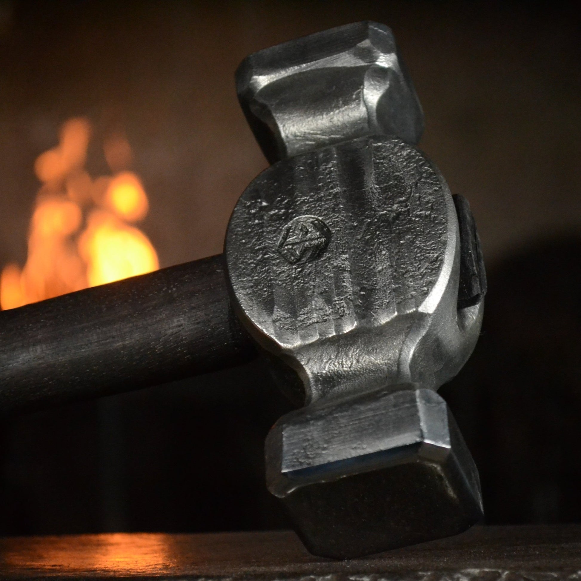 Square Circle Rounding Hammer for Blacksmith Masters 50-52(HRC) AISI 1080 High Carbon Steel - StrictBlacksmith