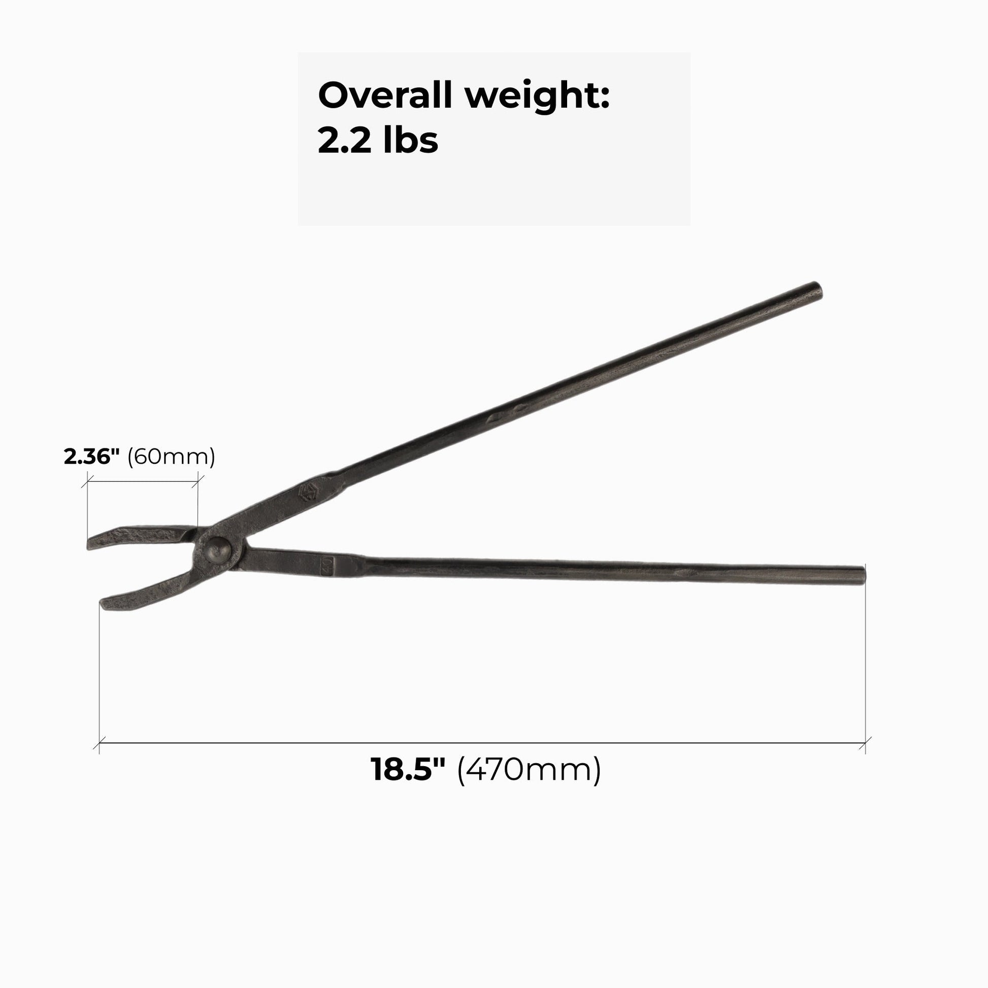Blacksmith Tongs for flat blanks - StrictBlacksmith