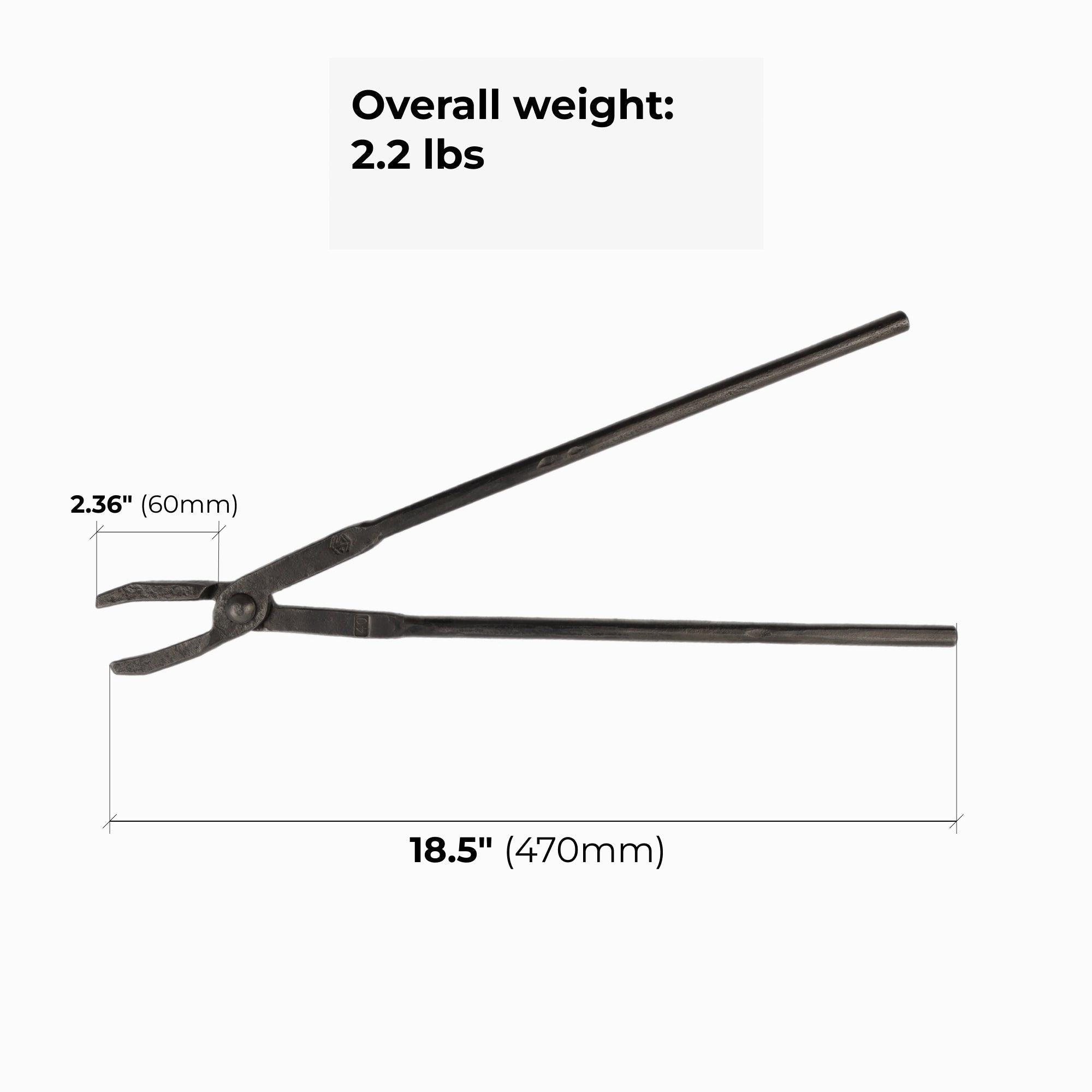 Blacksmith Tongs for flat blanks - StrictBlacksmith