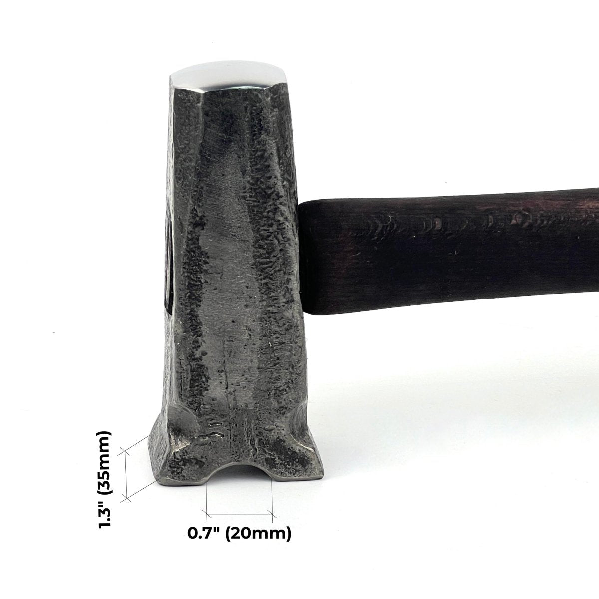 Blacksmith top swage hammer with different work zones - StrictBlacksmith