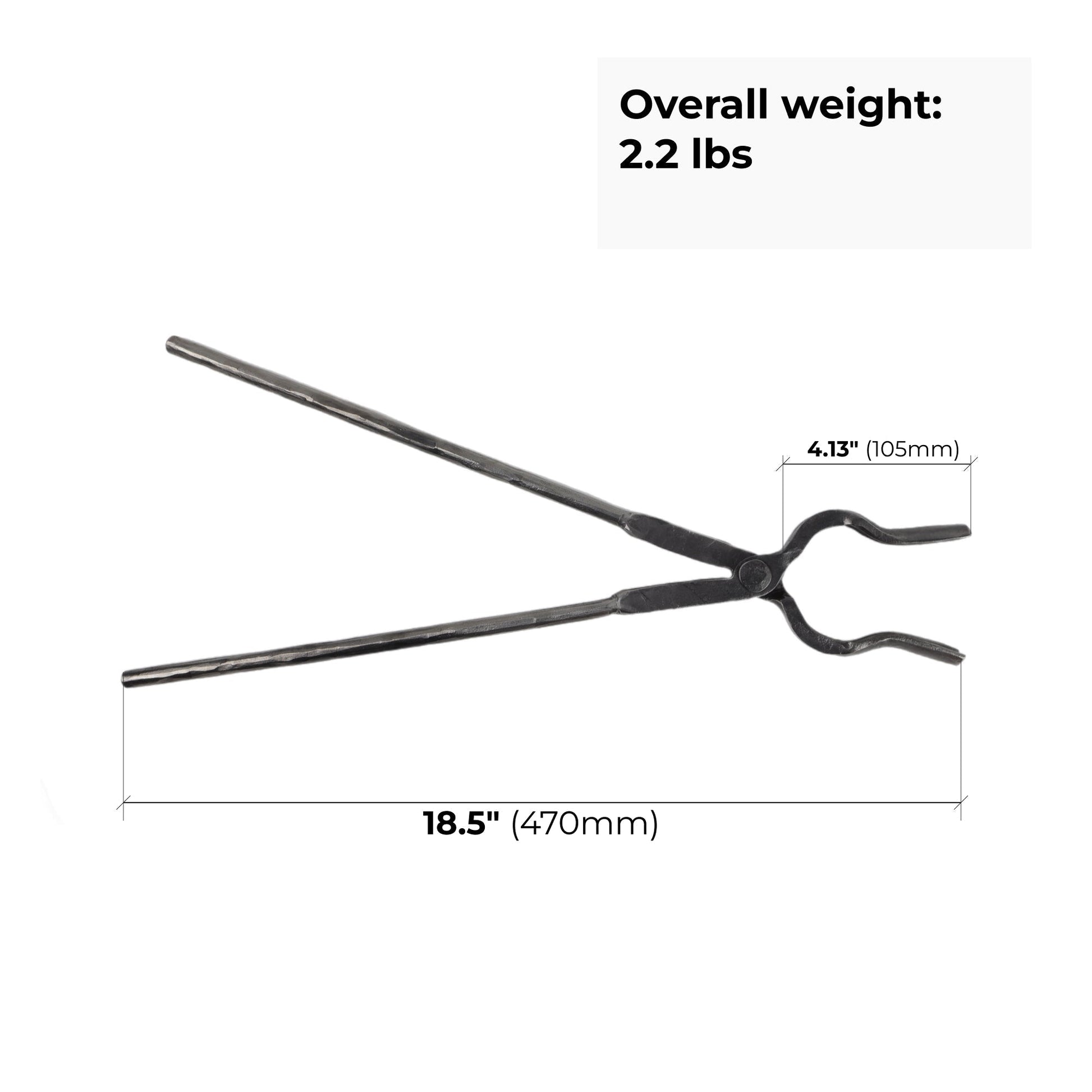 Blacksmithing Round Jaw Tongs: Precision Forging Tool - StrictBlacksmith
