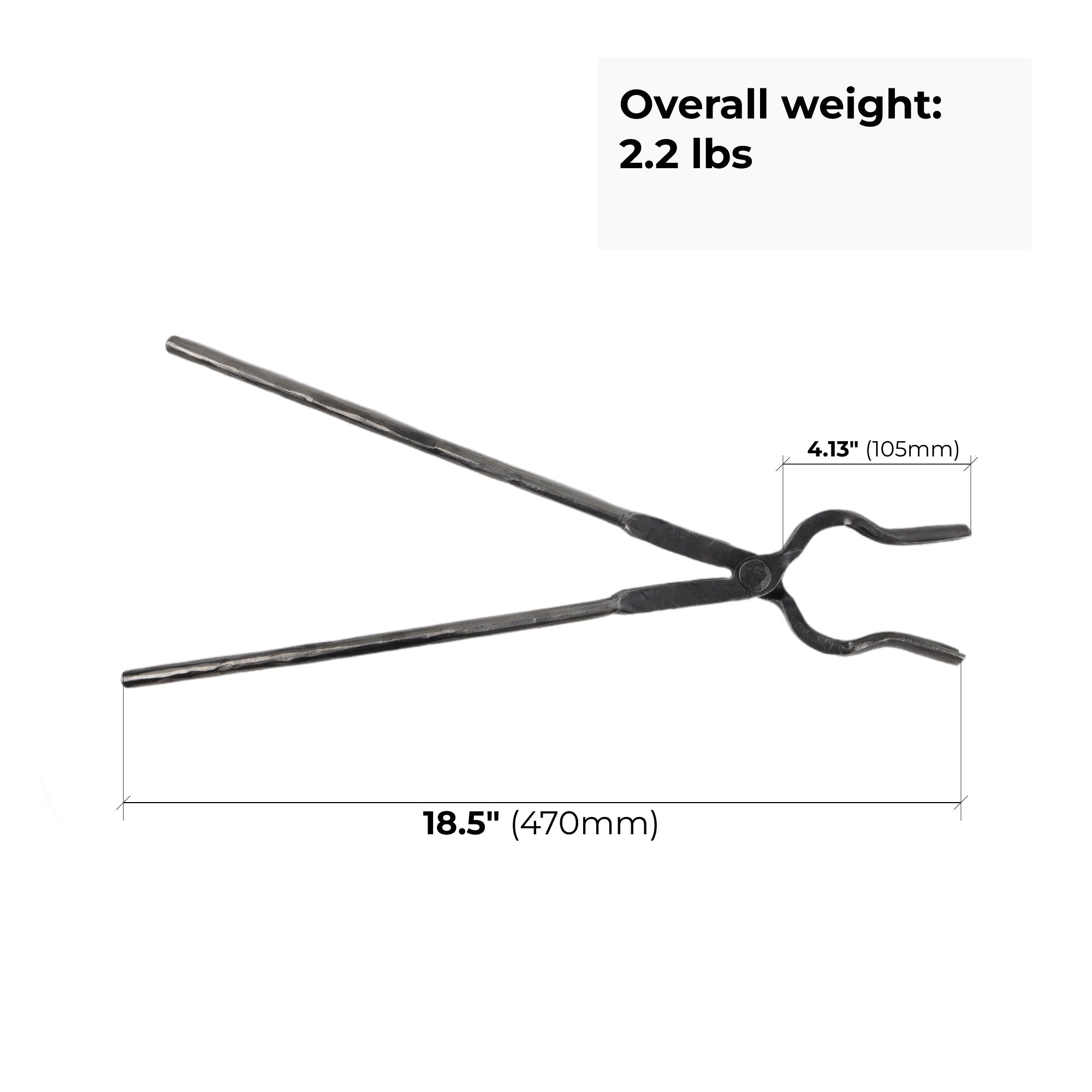 Blacksmithing Round Jaw Tongs: Precision Forging Tool - StrictBlacksmith