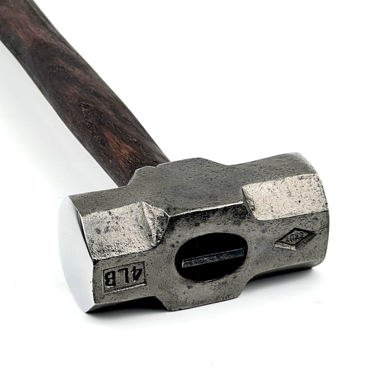 Double headed round hammer with round flat faces - Blacksmiths flat sledge hammer - StrictBlacksmith