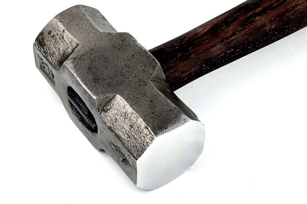 Double headed round hammer with round flat faces - Blacksmiths flat sledge hammer - StrictBlacksmith