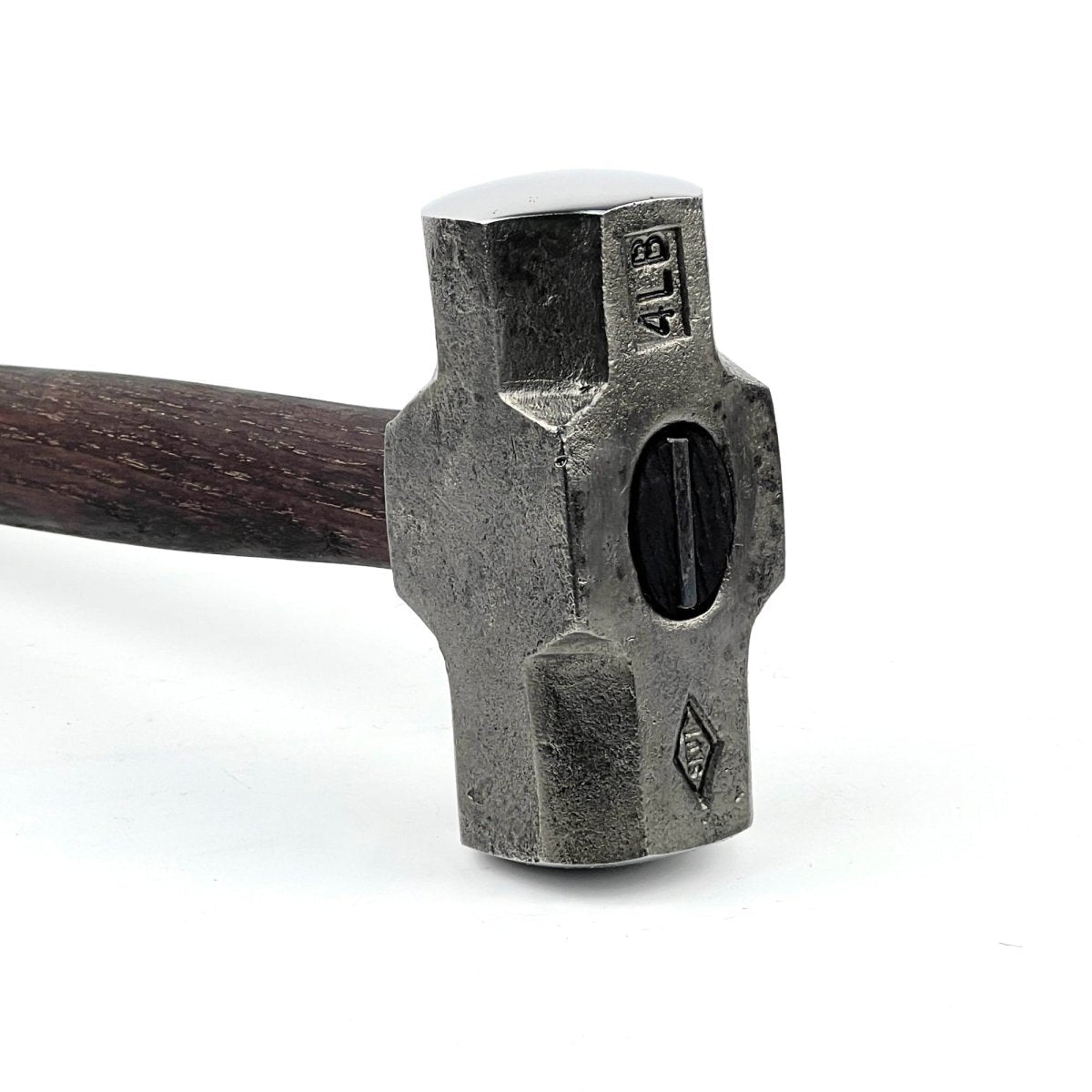 Double headed round hammer with round flat faces - Blacksmiths flat sledge hammer - StrictBlacksmith