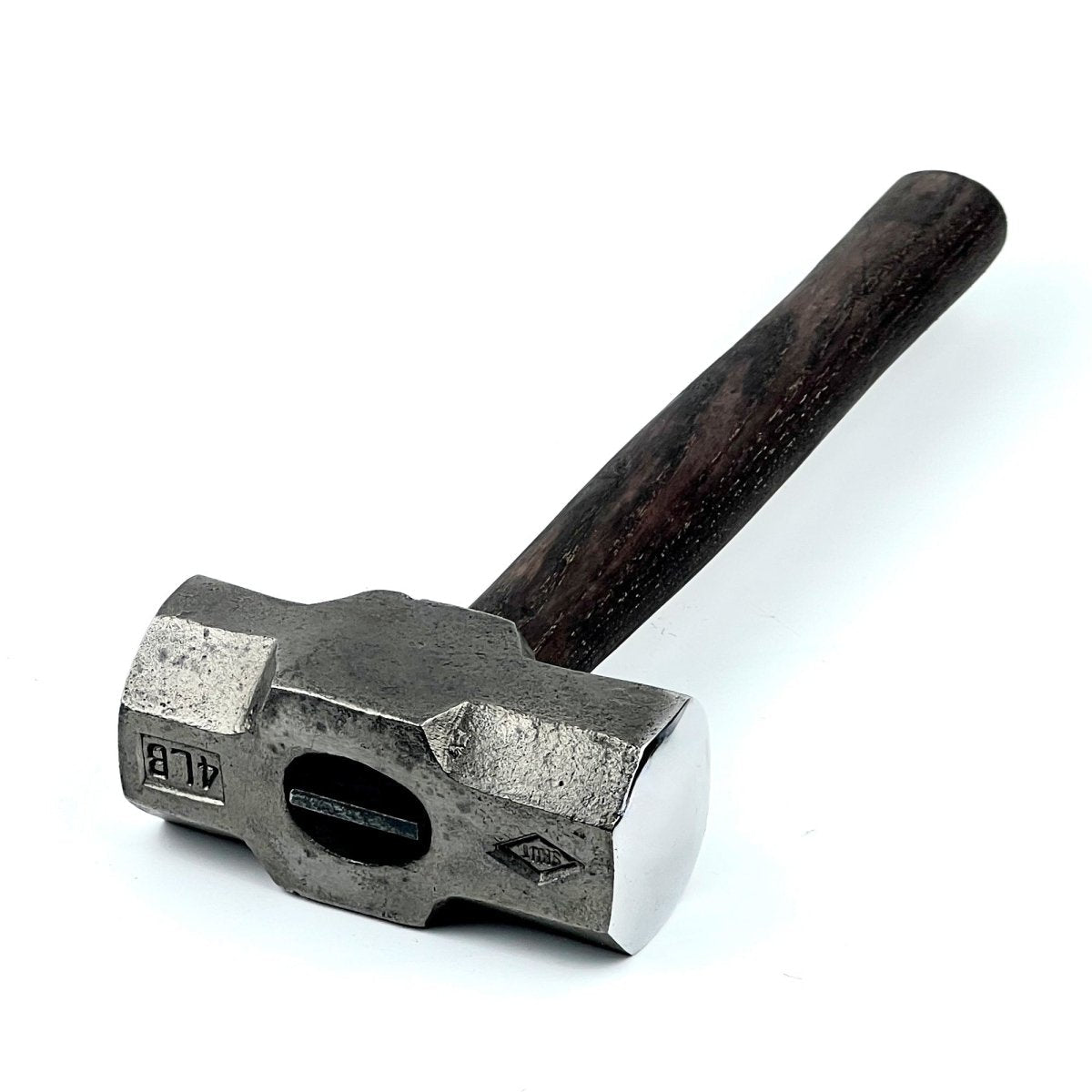 Double headed round hammer with round flat faces - Blacksmiths flat sledge hammer - StrictBlacksmith