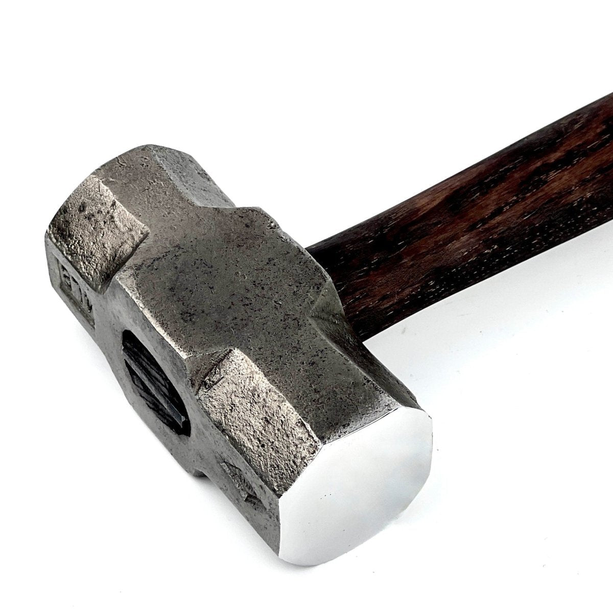 Double headed round hammer with round flat faces - Blacksmiths flat sledge hammer - StrictBlacksmith