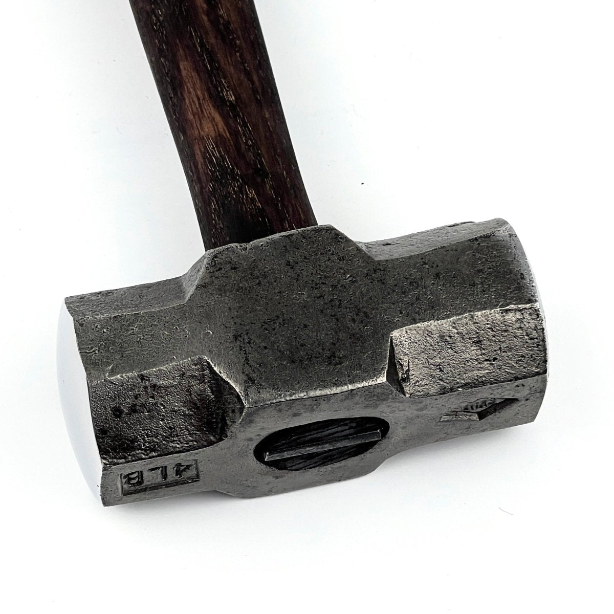Double headed round hammer with round flat faces - Blacksmiths flat sledge hammer - StrictBlacksmith