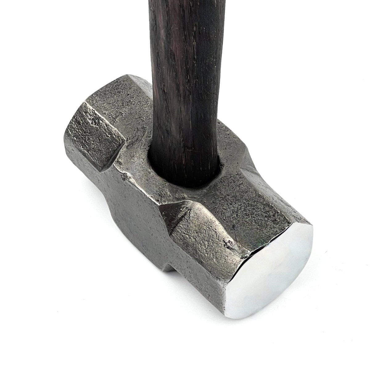Double headed round hammer with round flat faces - Blacksmiths flat sledge hammer - StrictBlacksmith