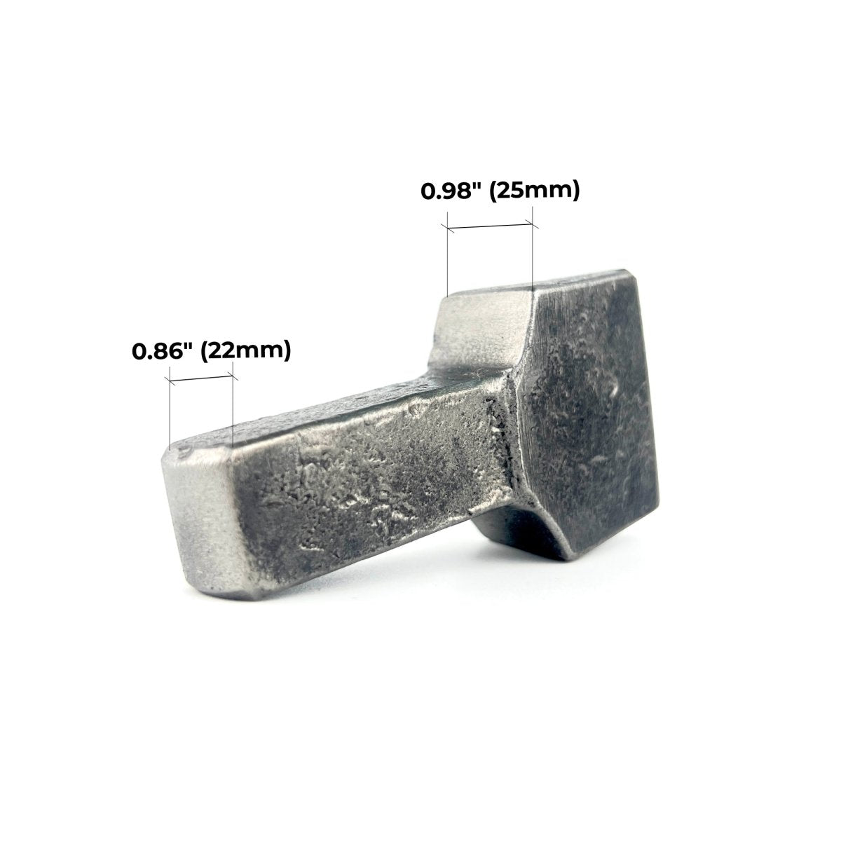 Hand forged blacksmith bottom fuller - Professional blacksmith anvil tool from AncientSmithy
