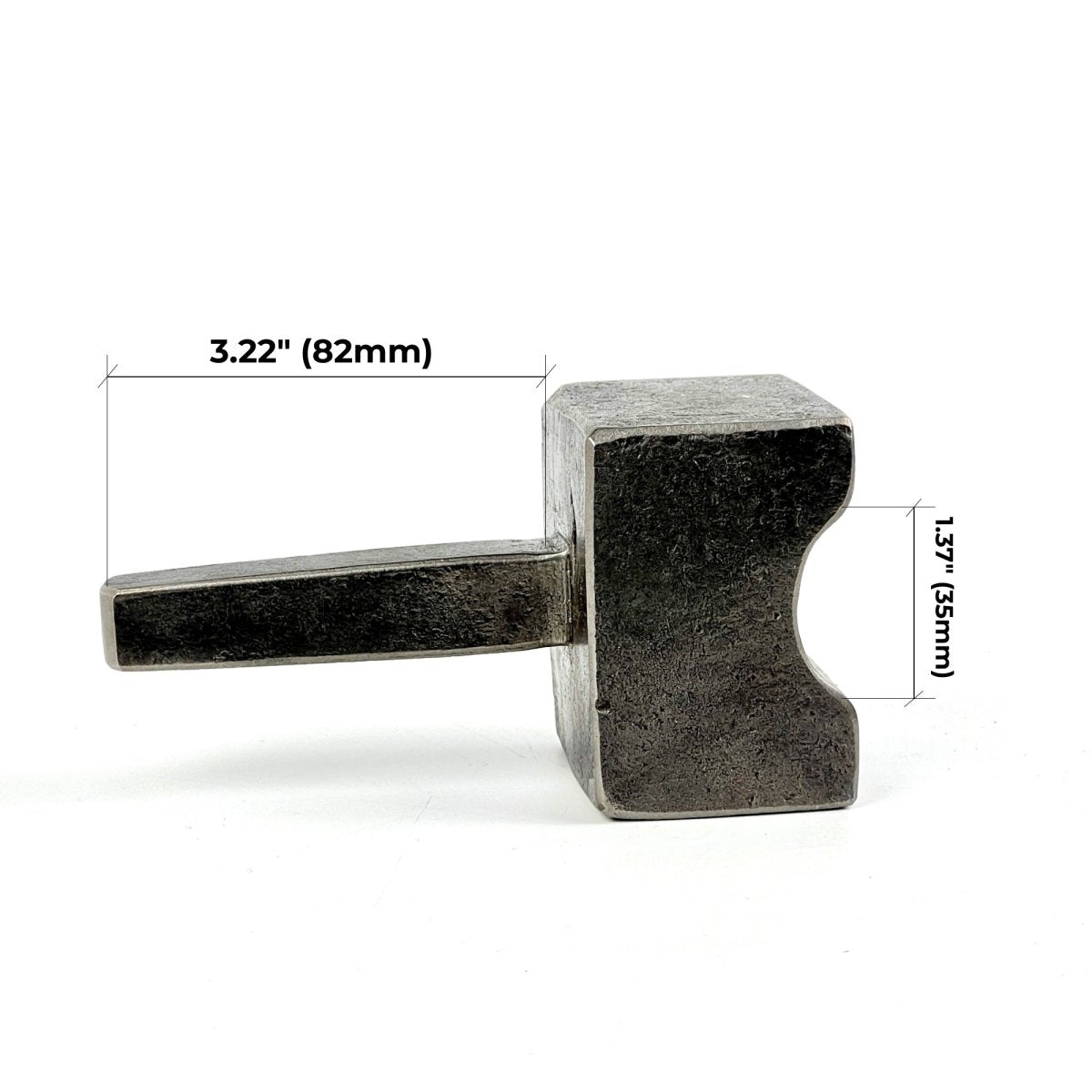 Hand-forged blacksmith bottom round swage - high-quality anvil tool from AncientSmithy