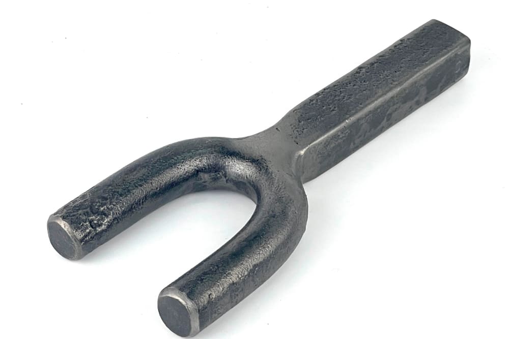 Hand forged blacksmithing bending fork premium anvil tool - StrictBlacksmith
