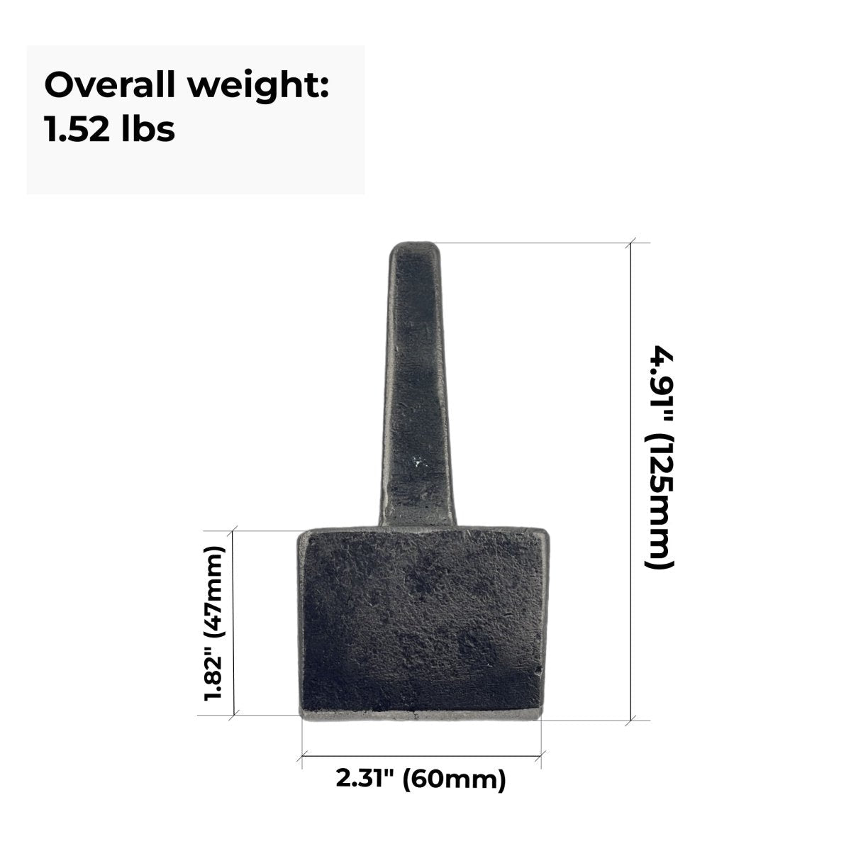 Hand Forged Blacksmithing Bottom Fuller - Professional Blacksmith Anvil Tool - StrictBlacksmith