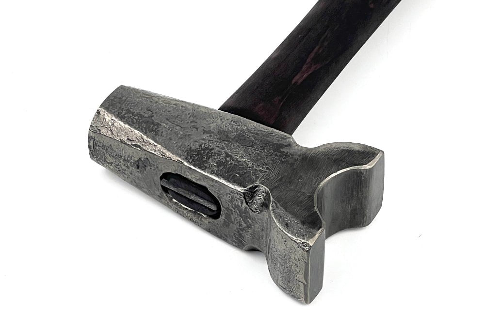 Blacksmith top swage hammer with different work zones